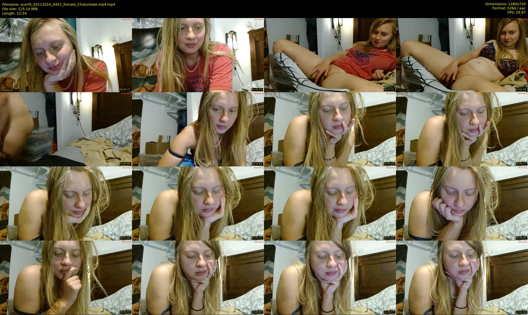 scartit — 13 minute Chaturbate female cam show recording, 720p, Nov 3, 2024