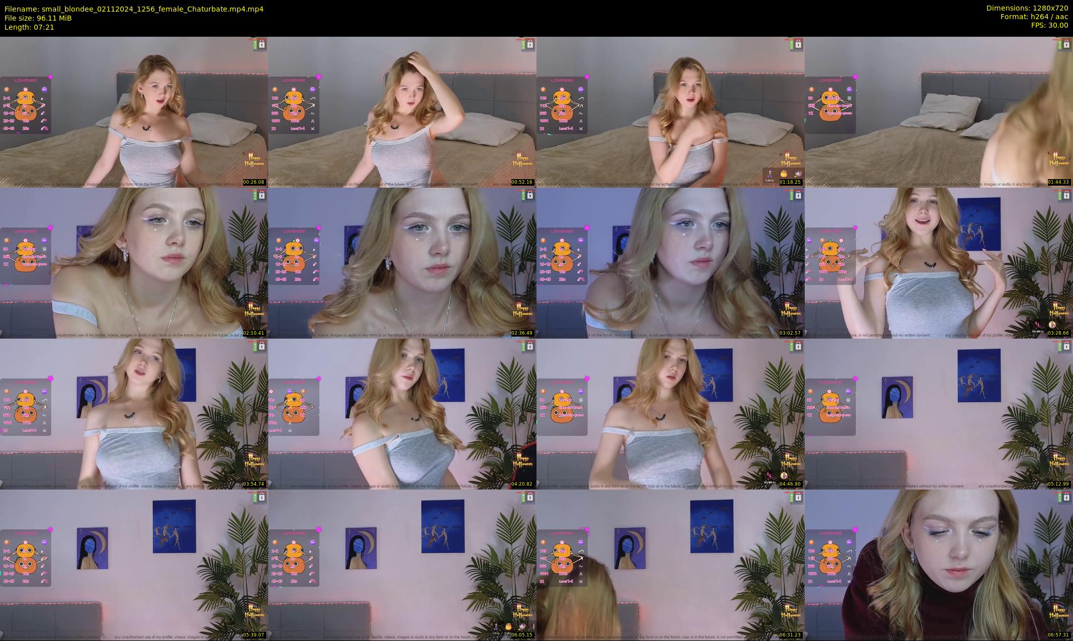 small_blondee — 8 minute Chaturbate female cam show recording, 720p, Nov 2, 2024