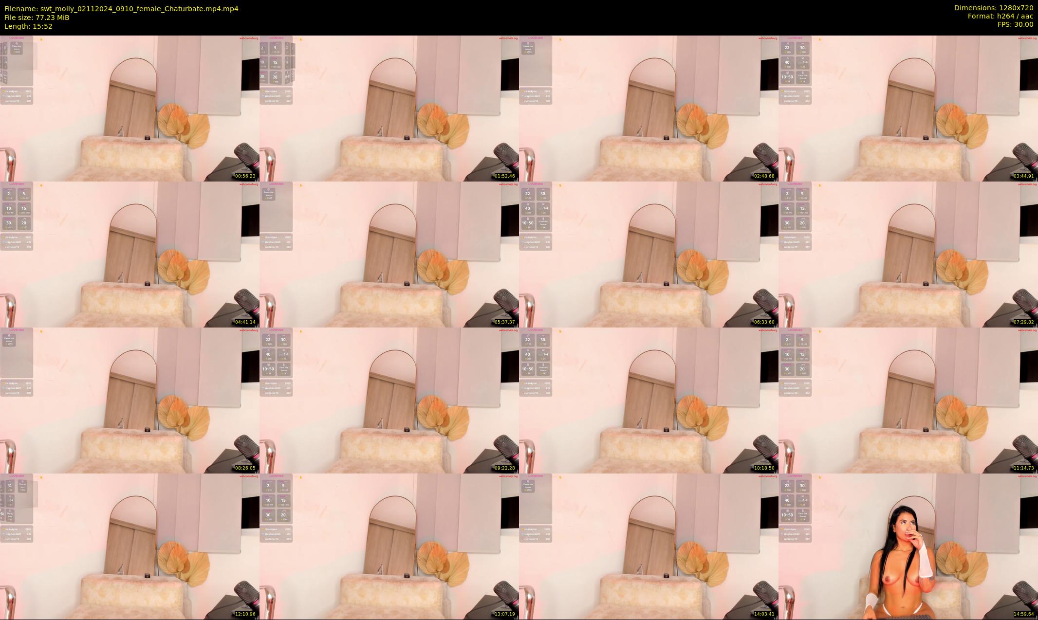 swt_molly — 16 minute Chaturbate female cam show recording, 720p, Nov 2, 2024