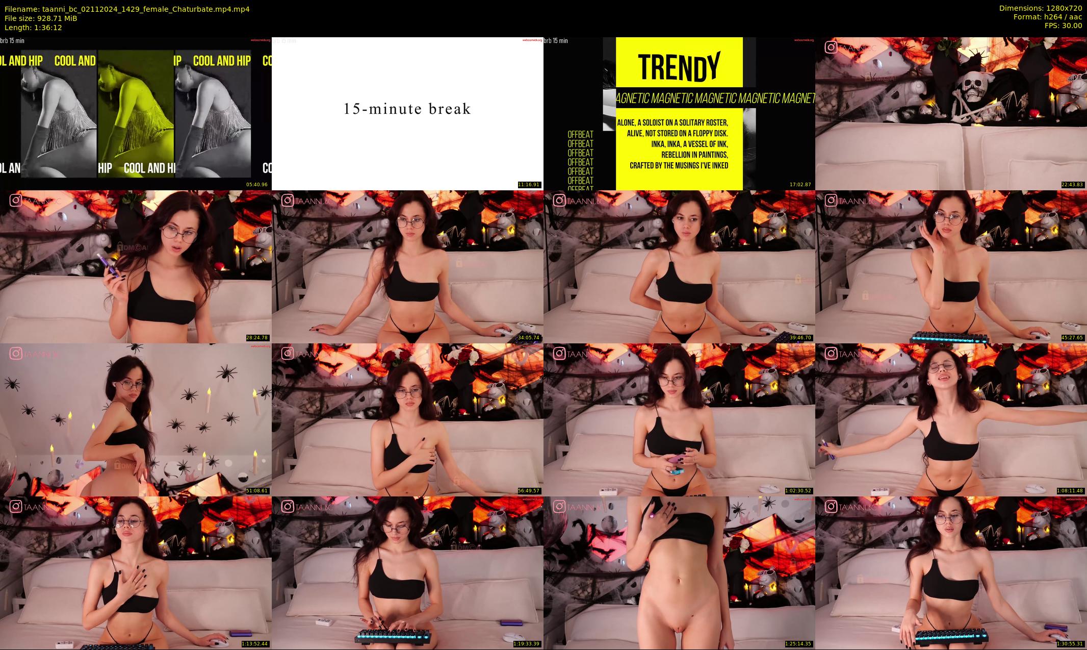 taanni_bc — 97 minute Chaturbate female cam show recording, 720p, Nov 2, 2024