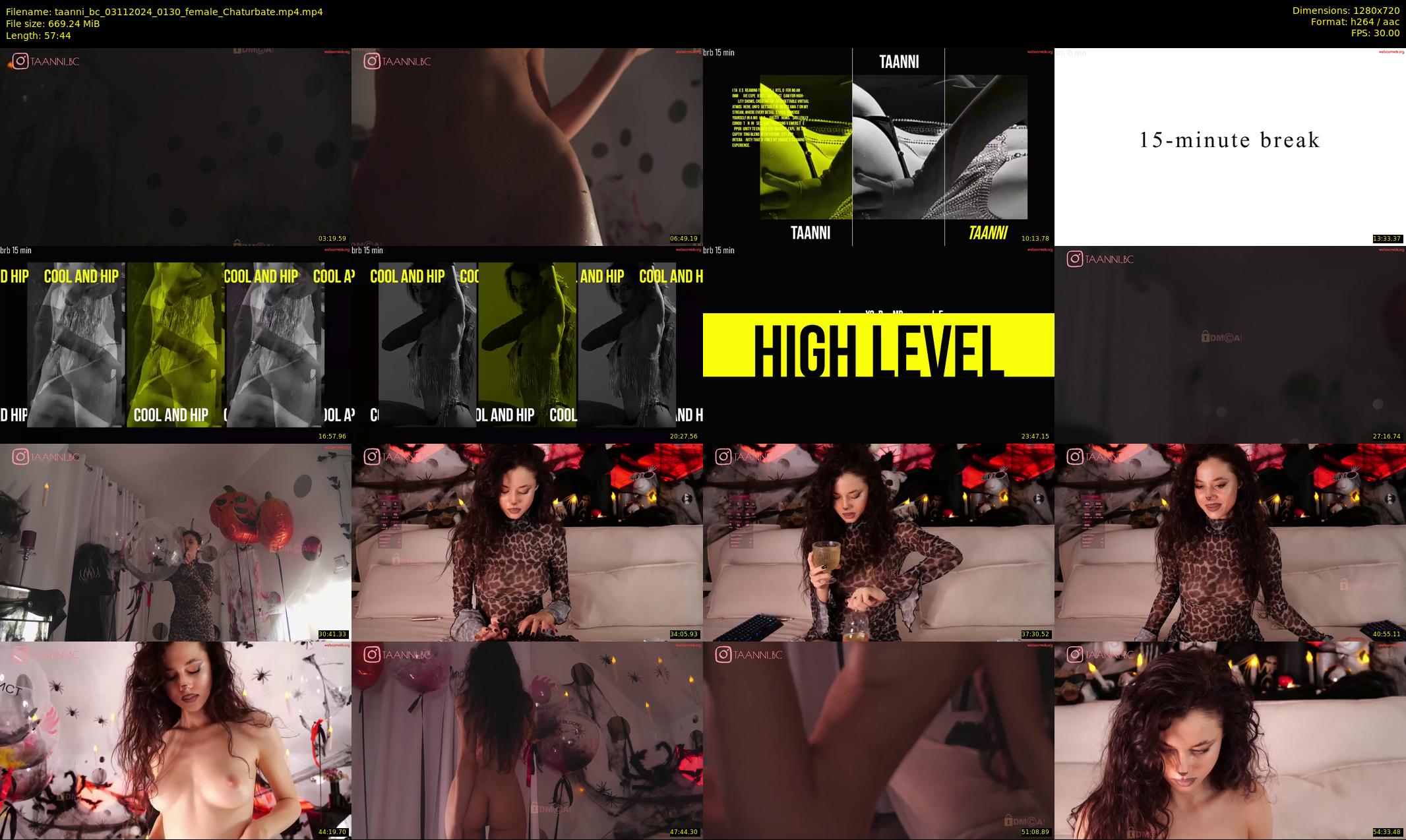 taanni_bc — 58 minute Chaturbate female cam show recording, 720p, Nov 3, 2024