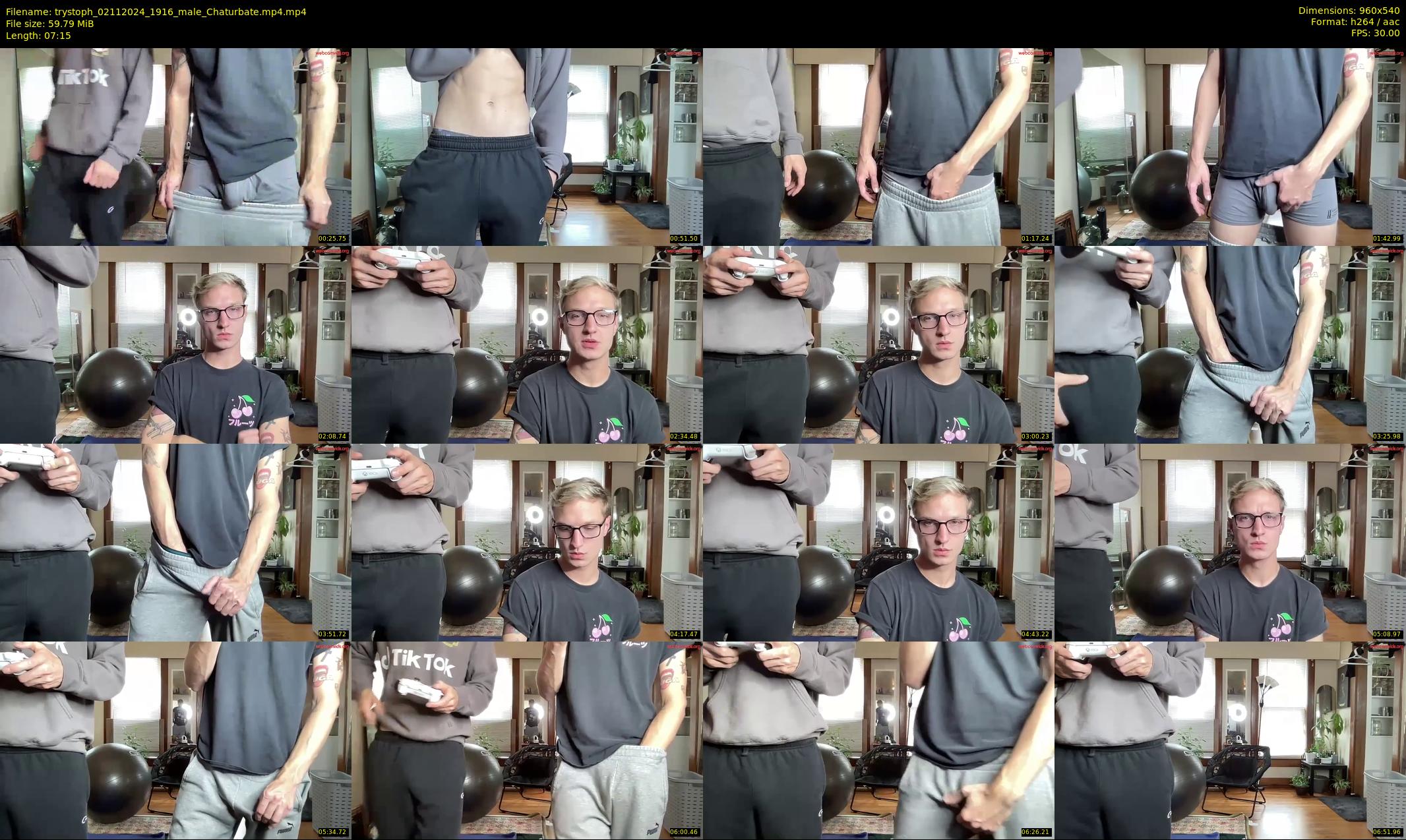 trystoph — 8 minute Chaturbate male cam show recording, 480p, Nov 2, 2024