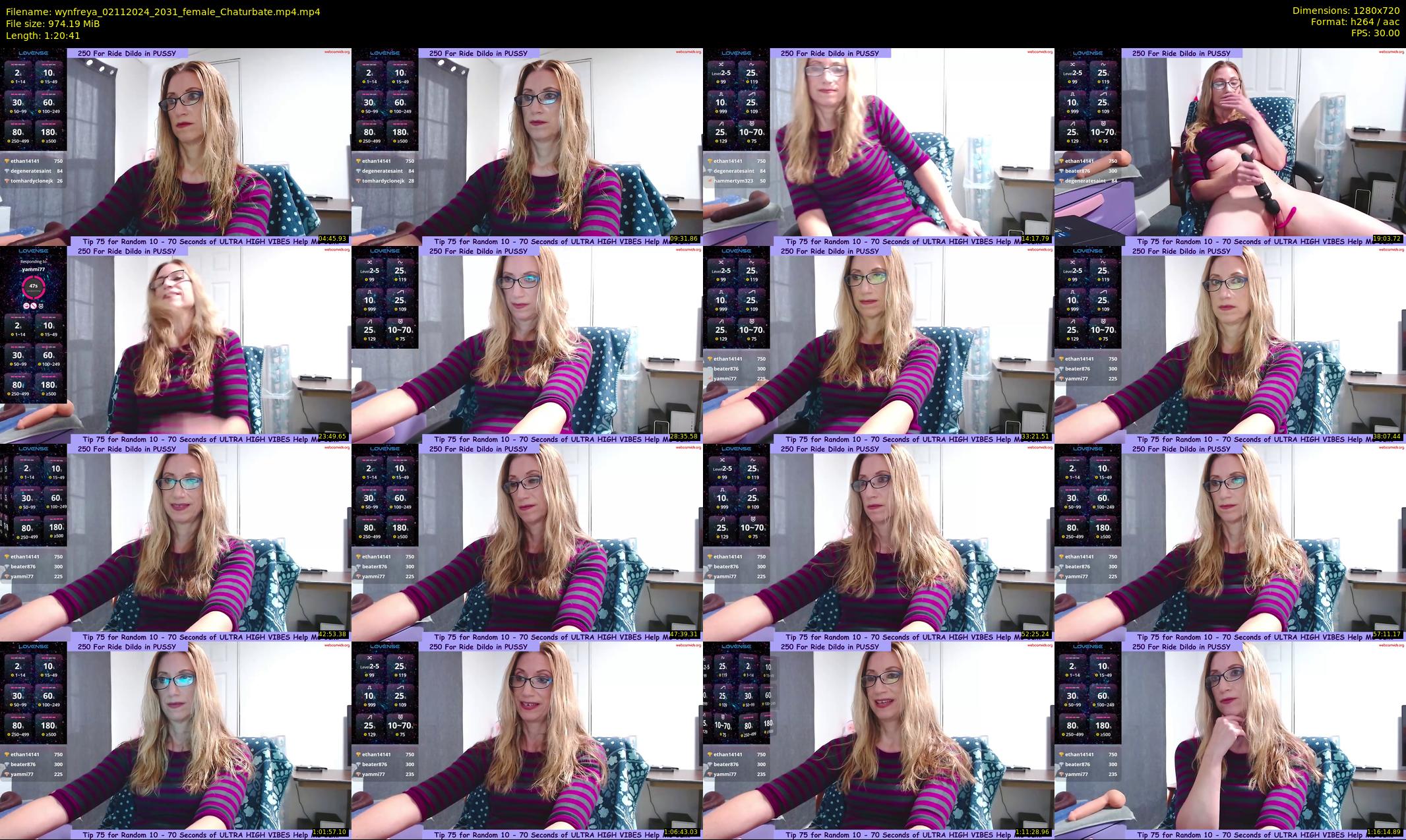 wynfreya — 81 minute Chaturbate female cam show recording, 720p, Nov 2, 2024