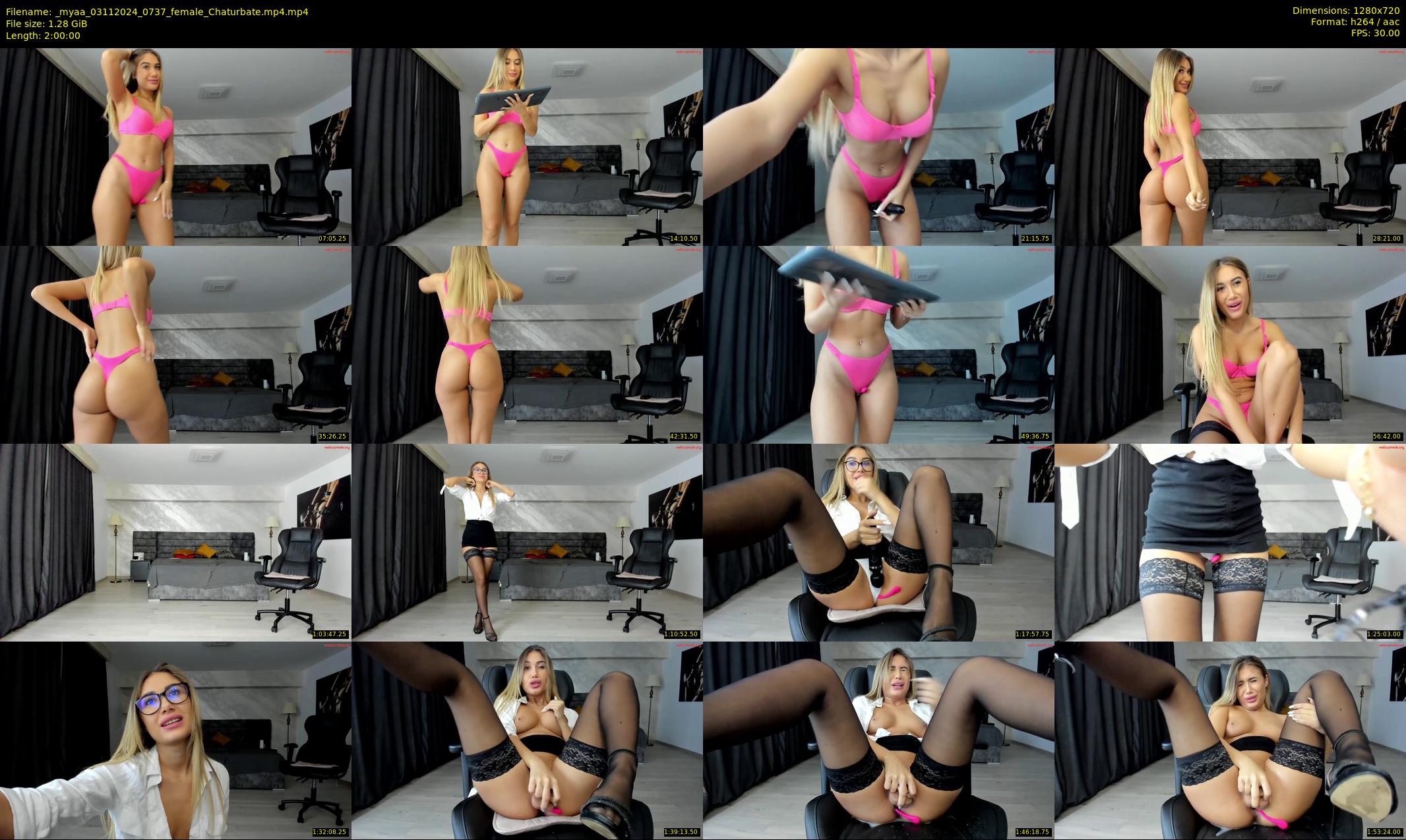 _myaa — 120 minute Chaturbate female cam show recording, 720p, Nov 3, 2024