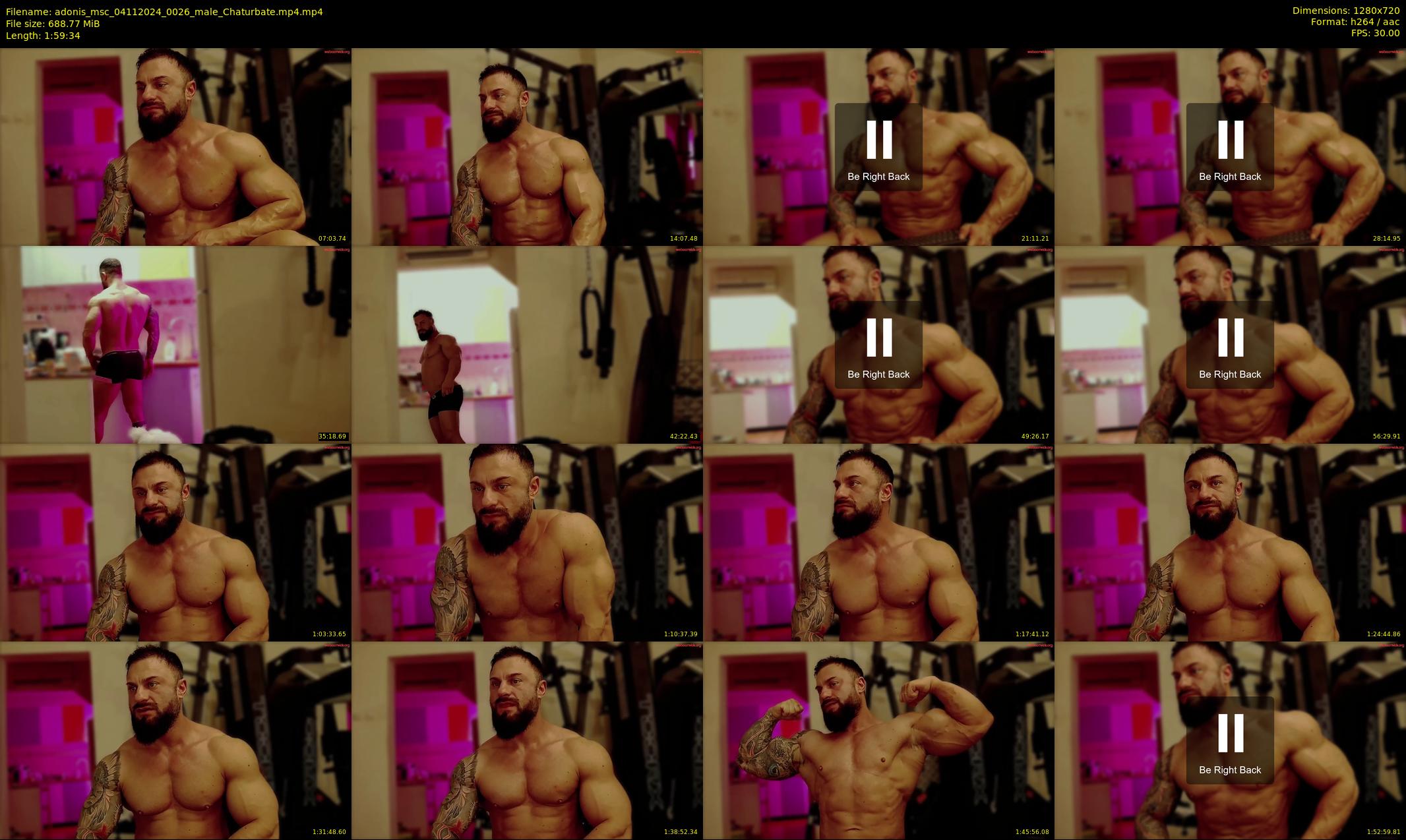 adonis_msc — 120 minute Chaturbate male cam show recording, 720p, Nov 4, 2024