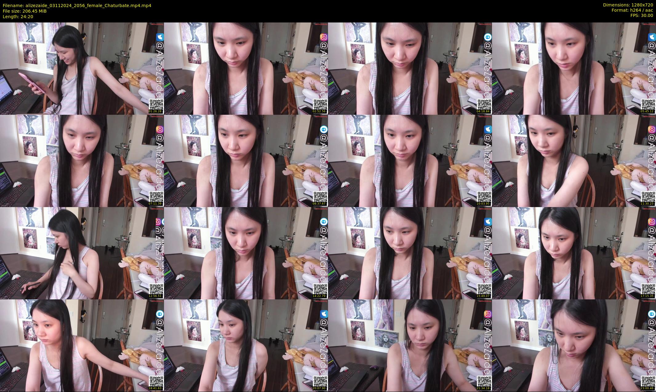 alizezaide — 25 minute Chaturbate female cam show recording, 720p, Nov 3, 2024