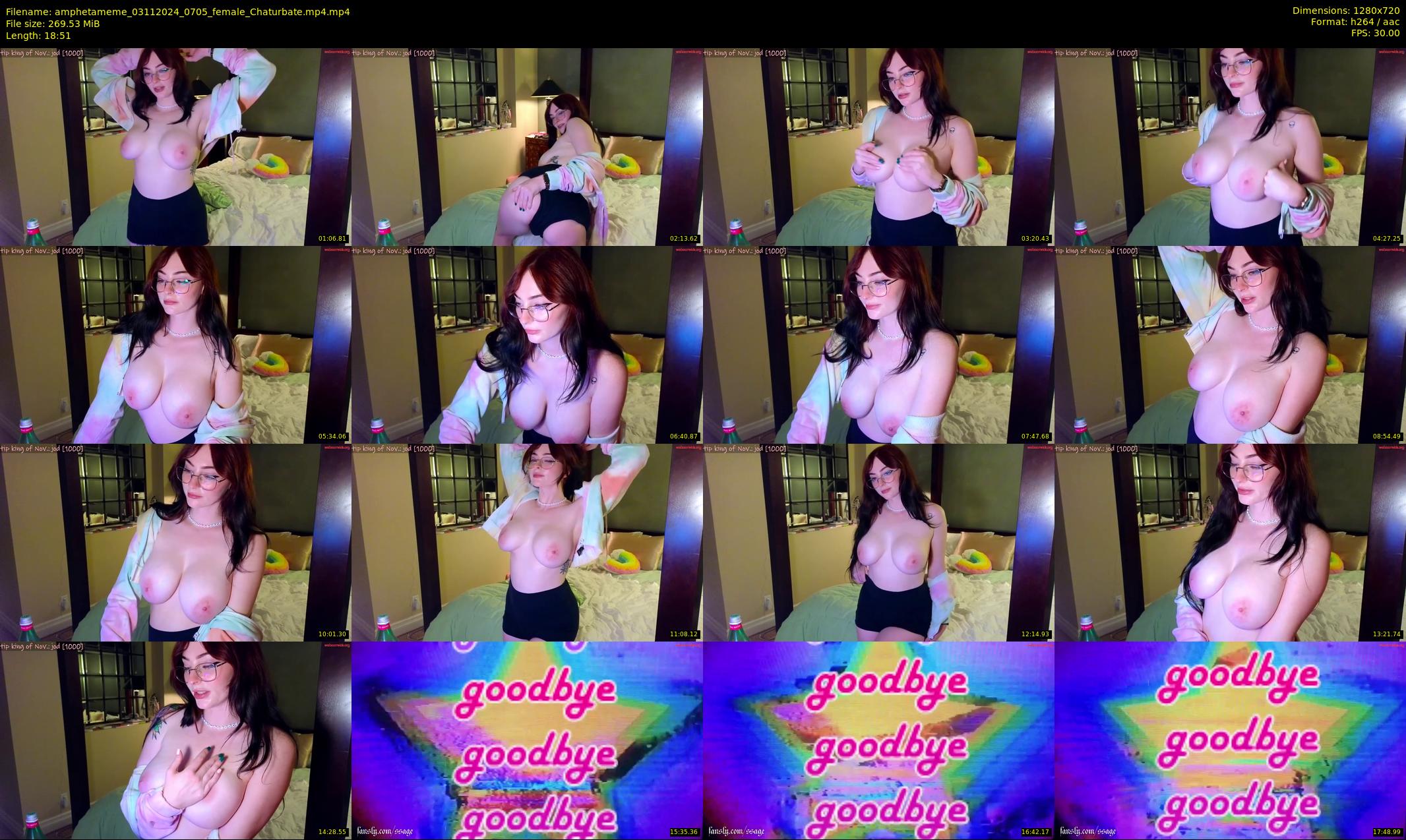 amphetameme — 19 minute Chaturbate female cam show recording, 720p, Nov 3, 2024