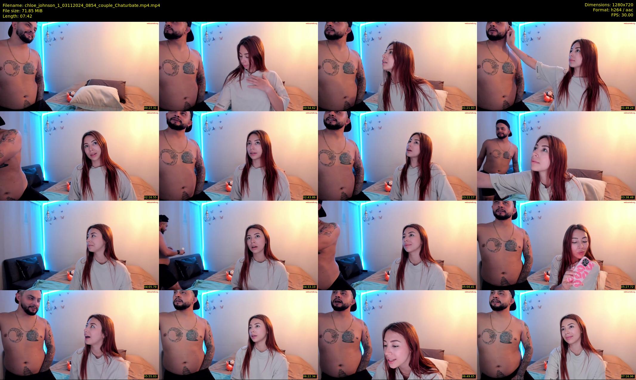 chloe_johnson_1 — 8 minute Chaturbate couple cam show recording, 720p, Nov 3, 2024