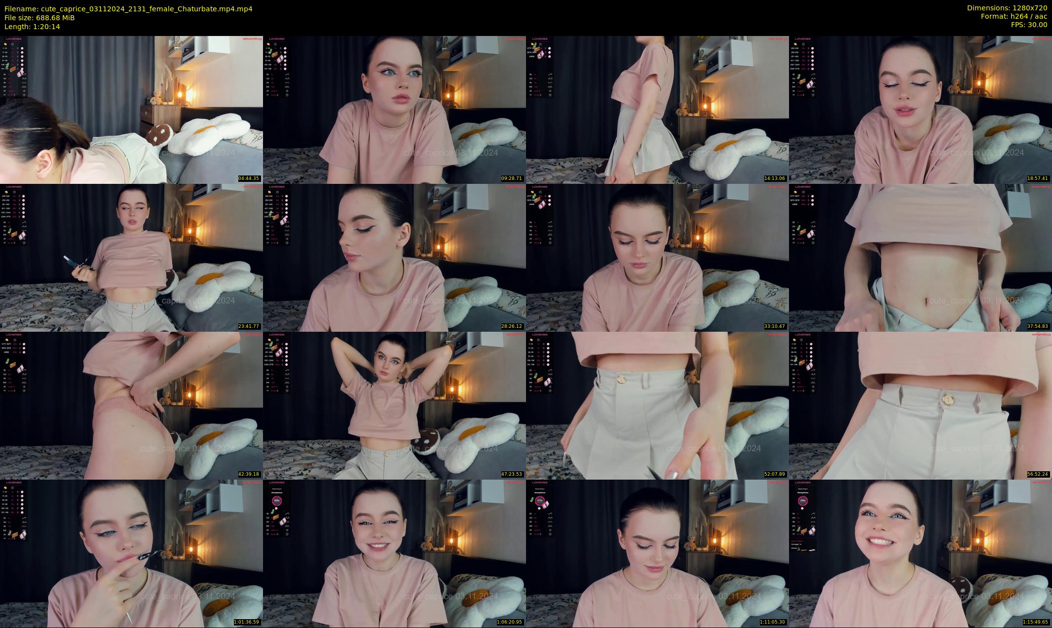 cute_caprice — 81 minute Chaturbate female cam show recording, 720p, Nov 3, 2024