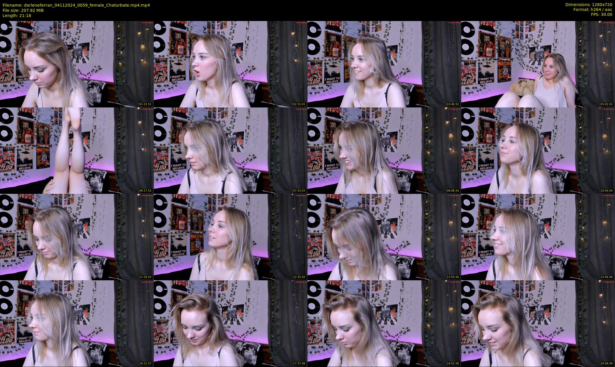 darleneferran — 22 minute Chaturbate female cam show recording, 720p, Nov 4, 2024