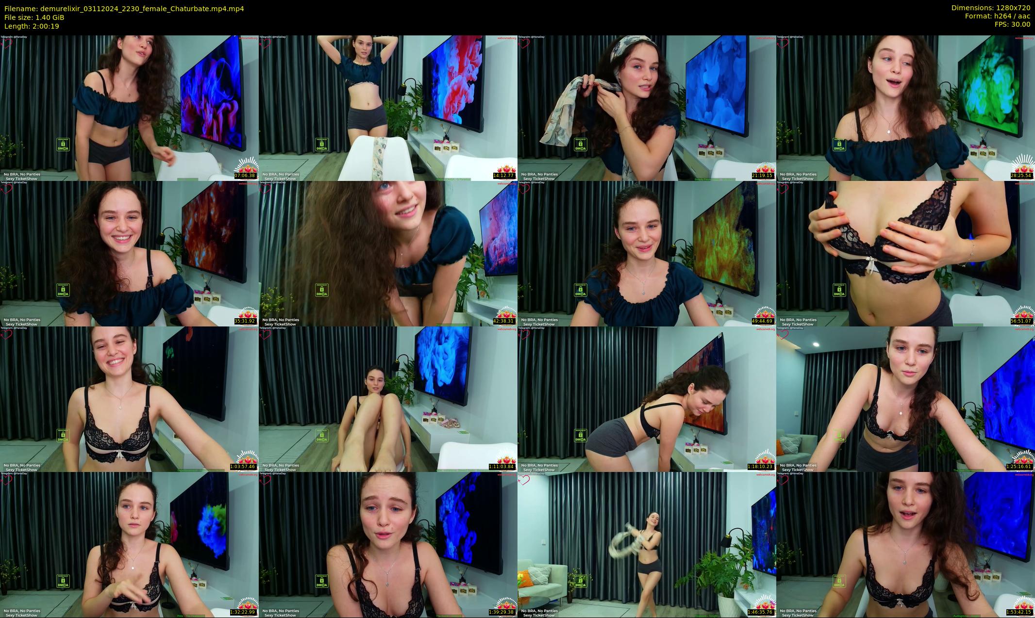 demurelixir — 121 minute Chaturbate female cam show recording, 720p, Nov 3, 2024