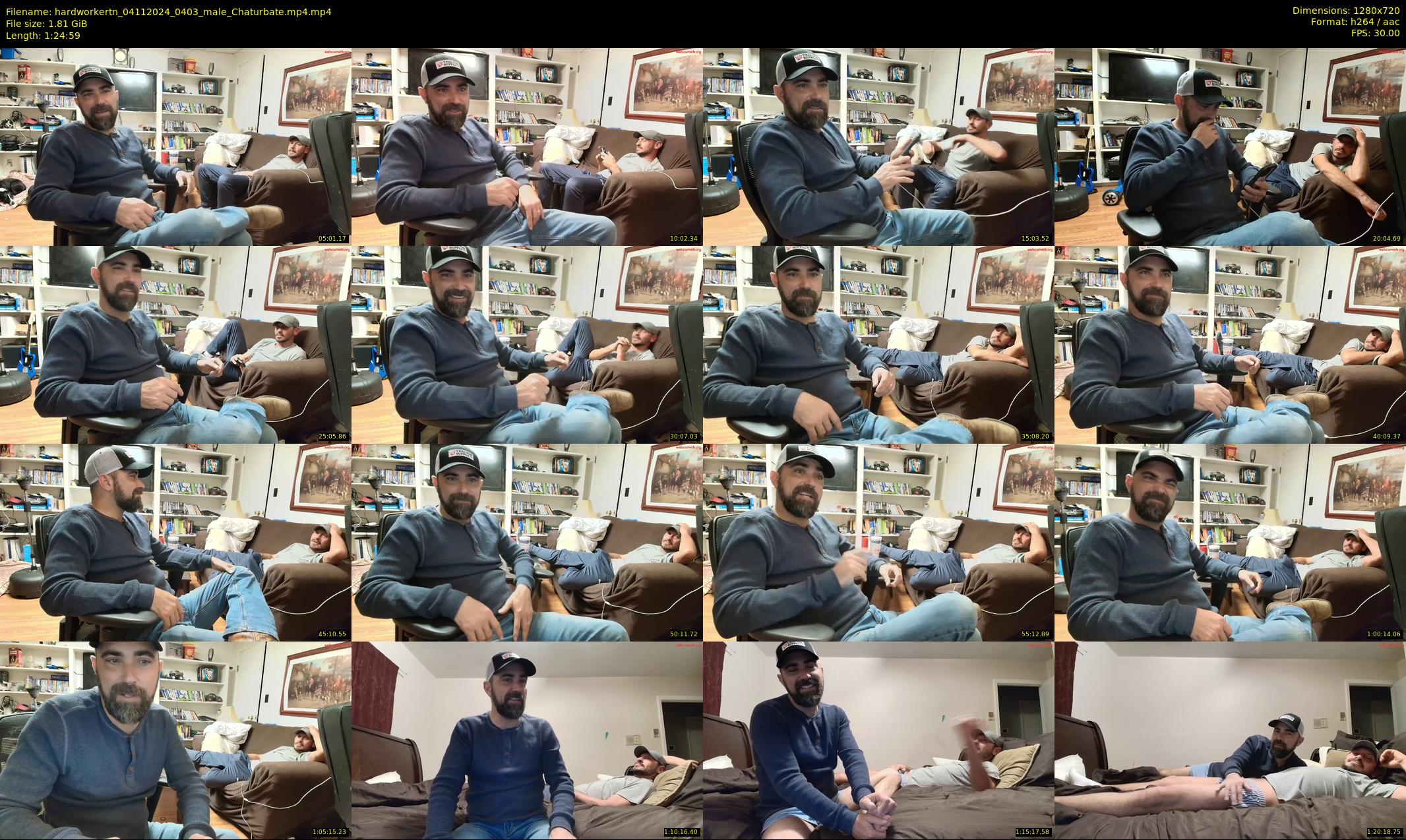 hardworkertn — 85 minute Chaturbate male cam show recording, 720p, Nov 4, 2024