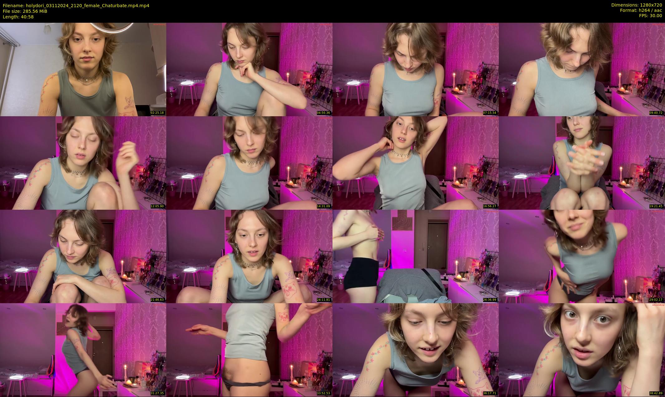 holydori — 41 minute Chaturbate female cam show recording, 720p, Nov 3, 2024