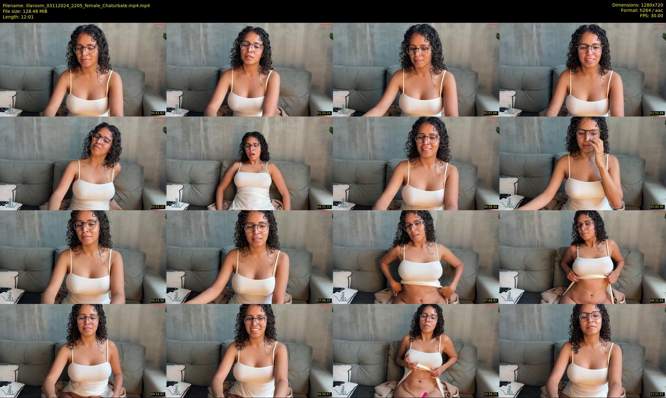 illaroom — 13 minute Chaturbate female cam show recording, 720p, Nov 3, 2024