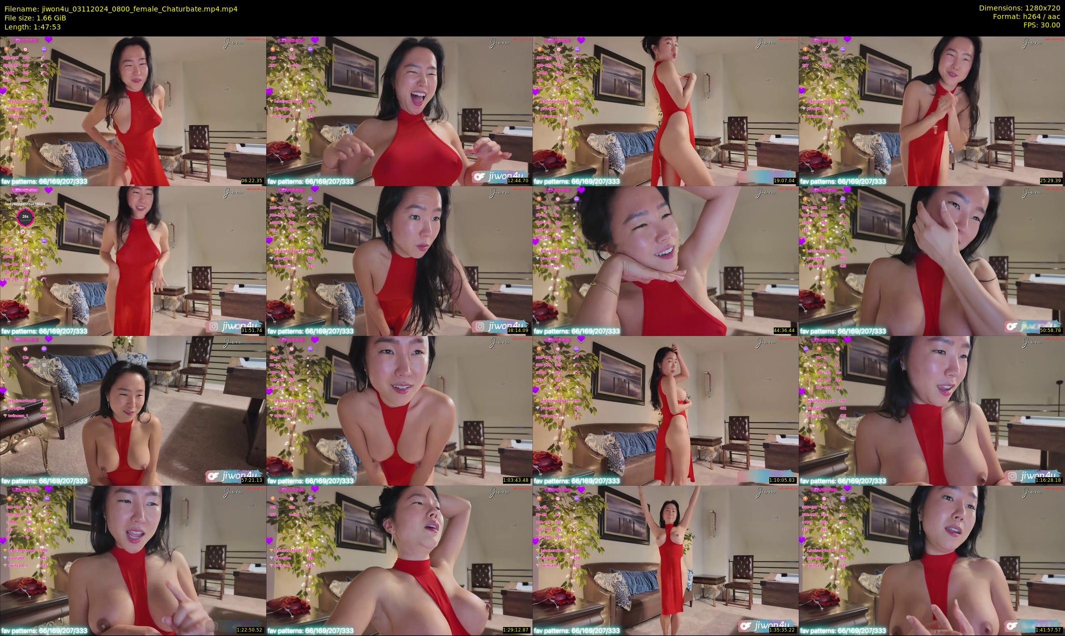 jiwon4u — 108 minute Chaturbate female cam show recording, 720p, Nov 3, 2024