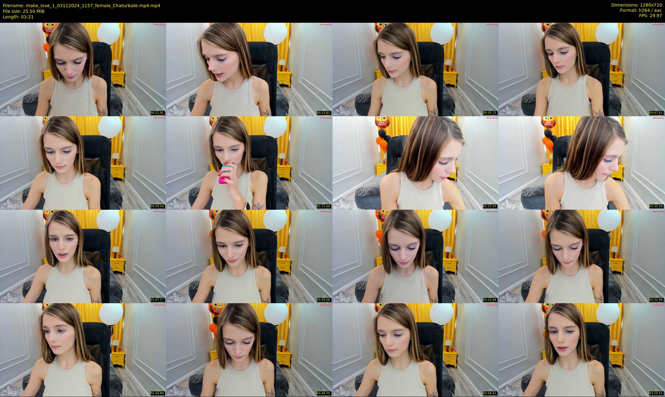 make_love_1 — 4 minute Chaturbate female cam show recording, 720p, Nov 3, 2024