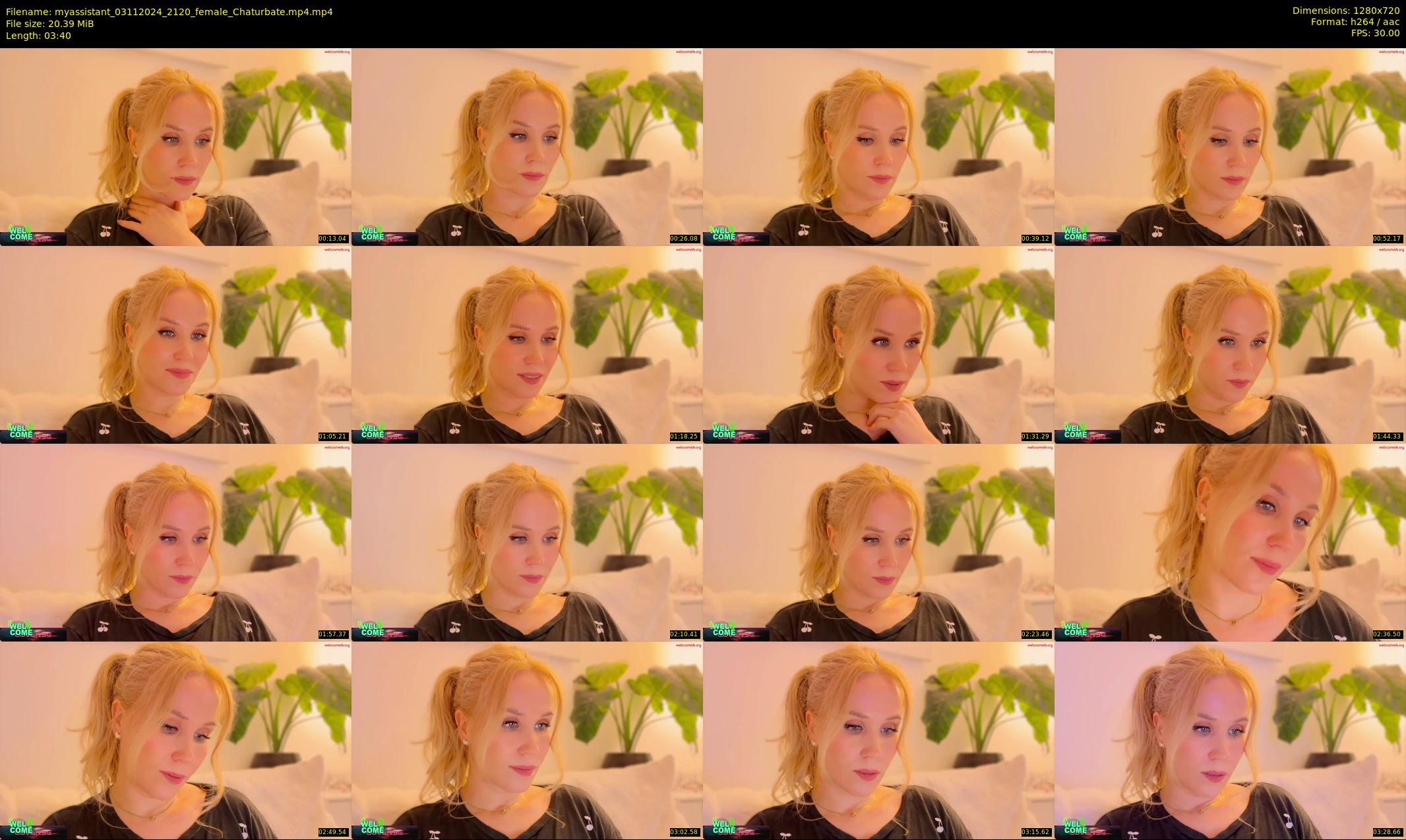 myassistant — 4 minute Chaturbate female cam show recording, 720p, Nov 3, 2024