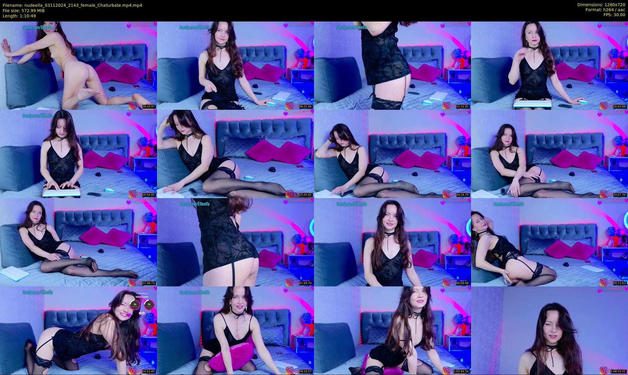 nudeella — 71 minute Chaturbate female cam show recording, 720p, Nov 3, 2024