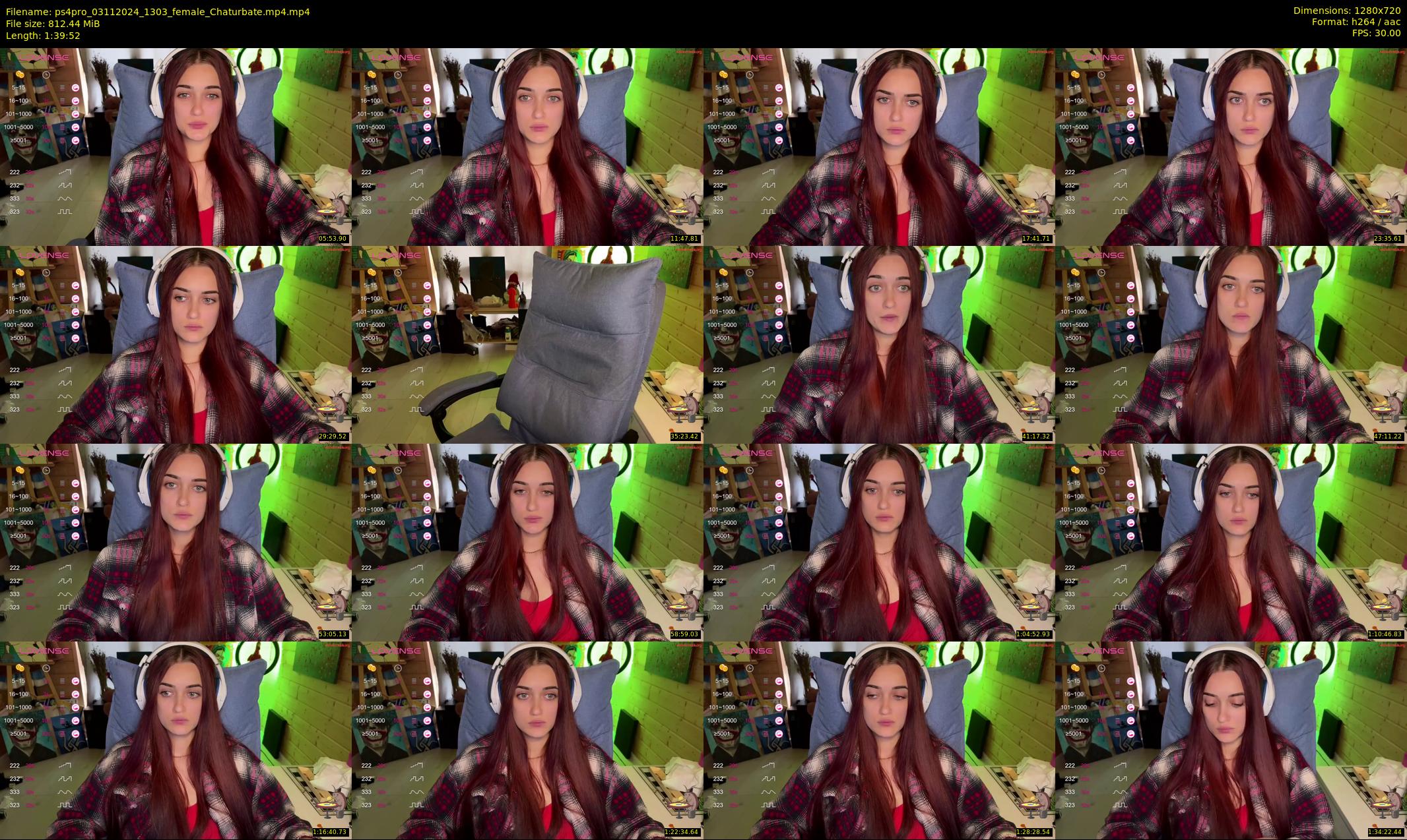 ps4pro — 100 minute Chaturbate female cam show recording, 720p, Nov 3, 2024
