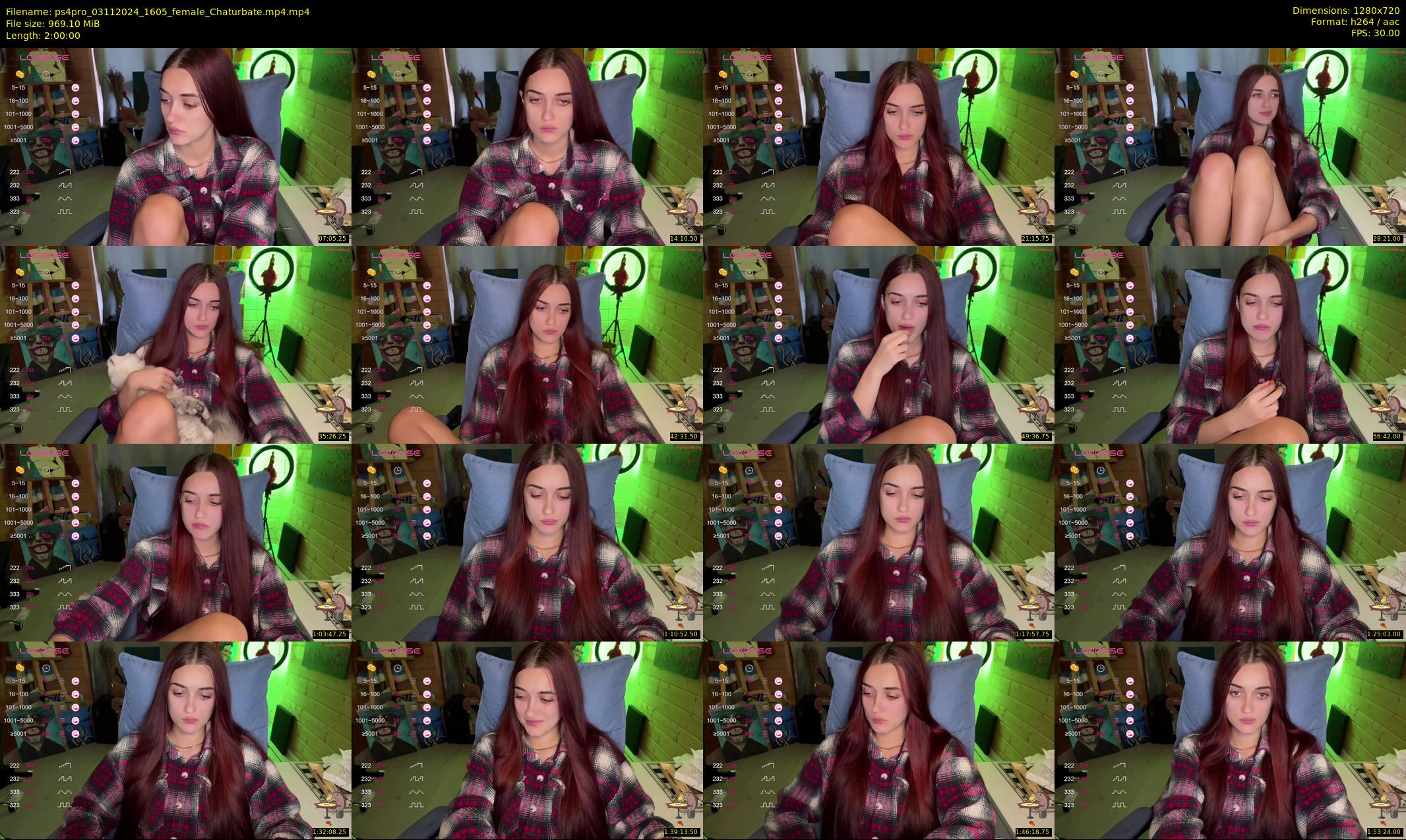 ps4pro — 120 minute Chaturbate female cam show recording, 720p, Nov 3, 2024