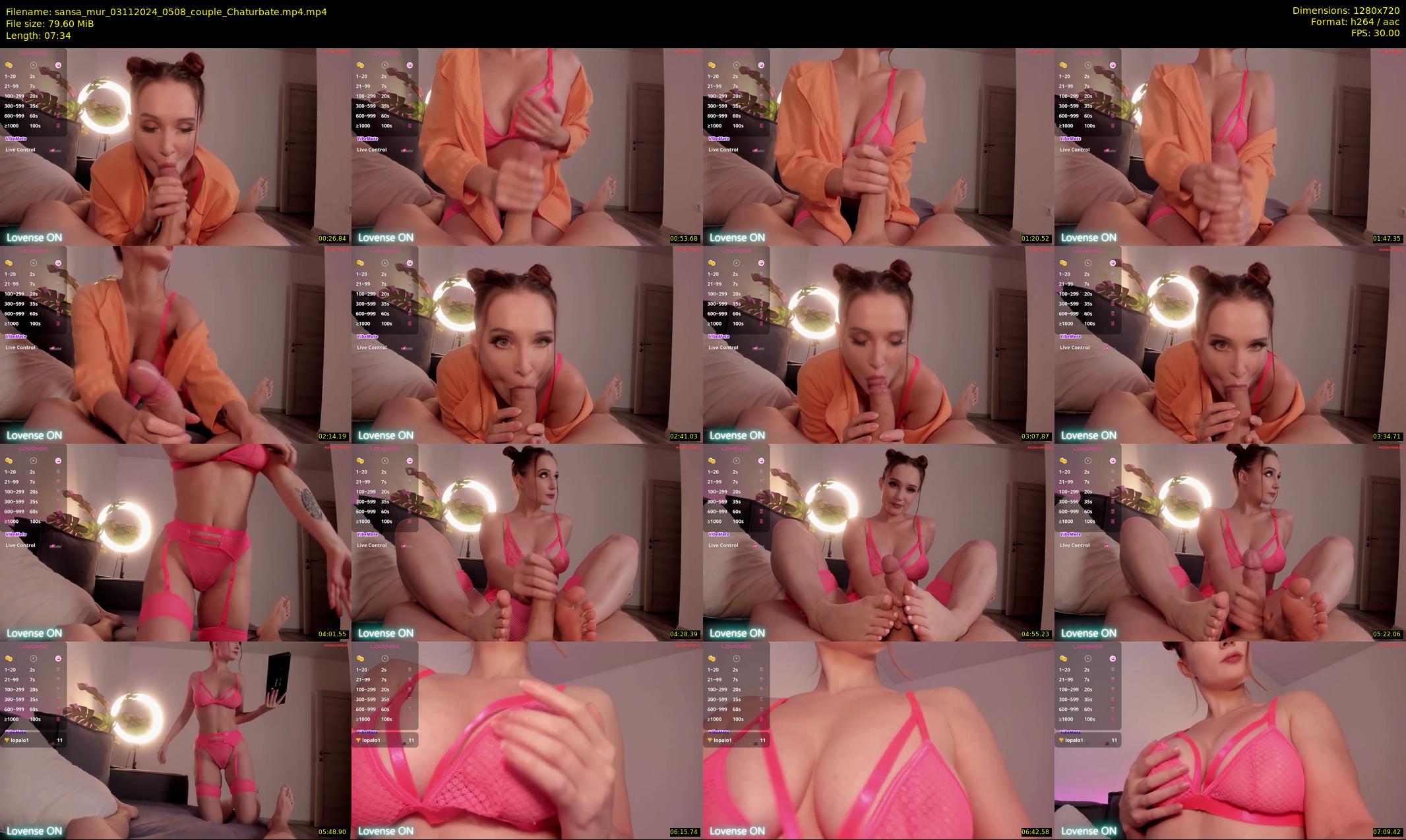 sansa_mur — 8 minute Chaturbate female cam show recording, 720p, Nov 3, 2024