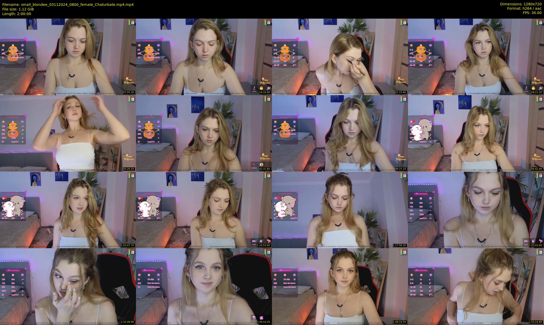 small_blondee — 120 minute Chaturbate female cam show recording, 720p, Nov 3, 2024