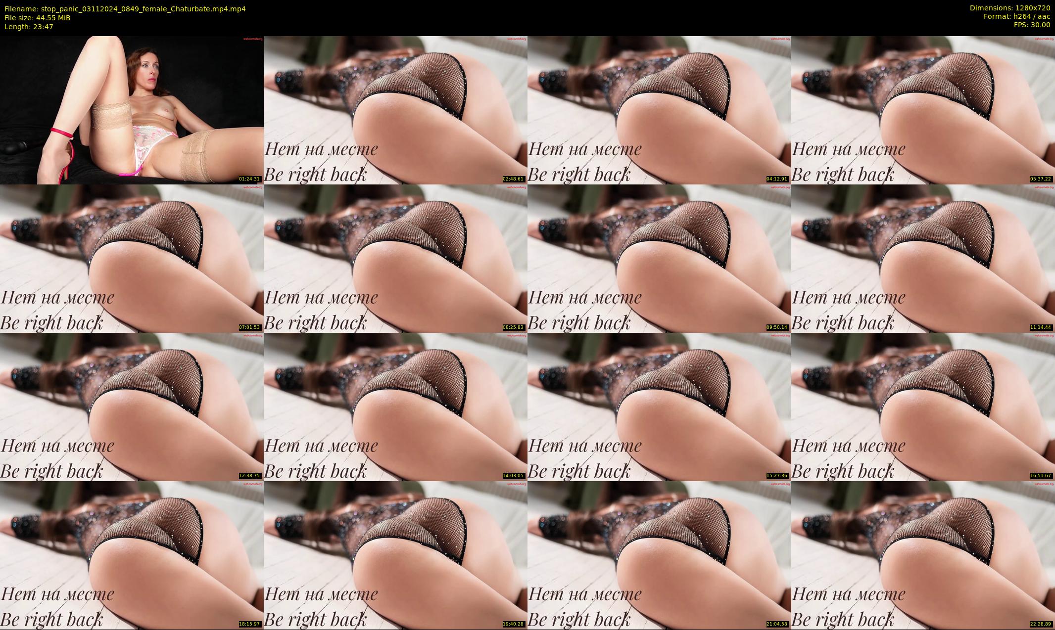 stop_panic — 24 minute Chaturbate female cam show recording, 720p, Nov 3, 2024