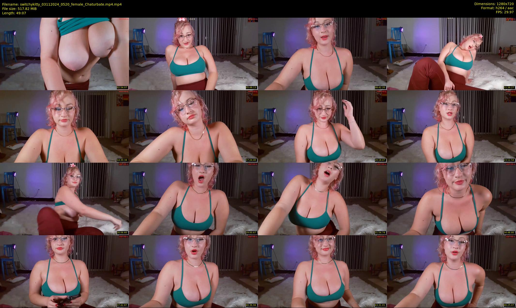 switchykitty — 50 minute Chaturbate female cam show recording, 720p, Nov 3, 2024