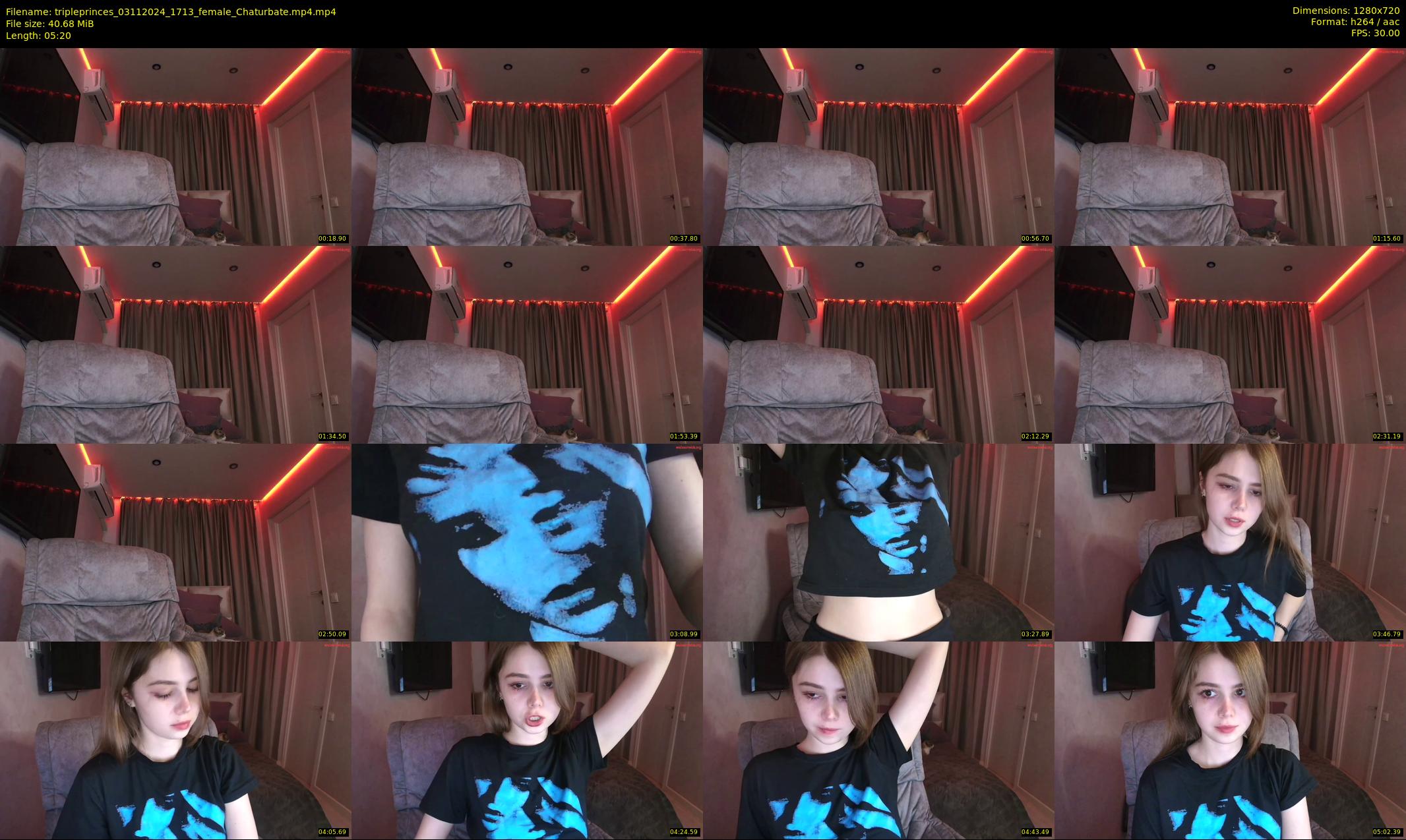 tripleprinces — 6 minute Chaturbate female cam show recording, 720p, Nov 3, 2024