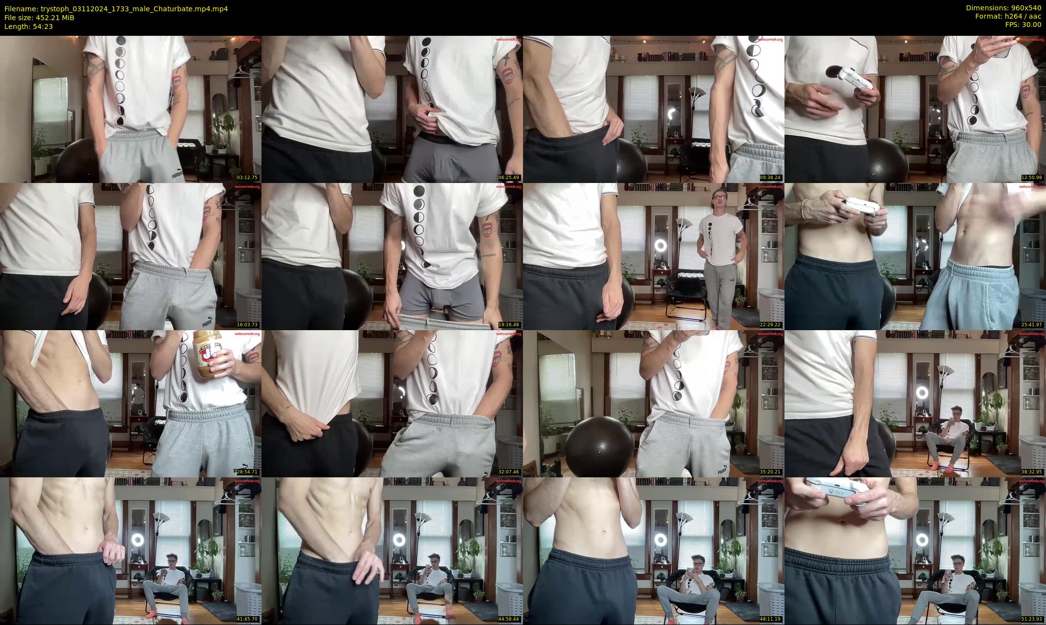 trystoph — 55 minute Chaturbate male cam show recording, 480p, Nov 3, 2024