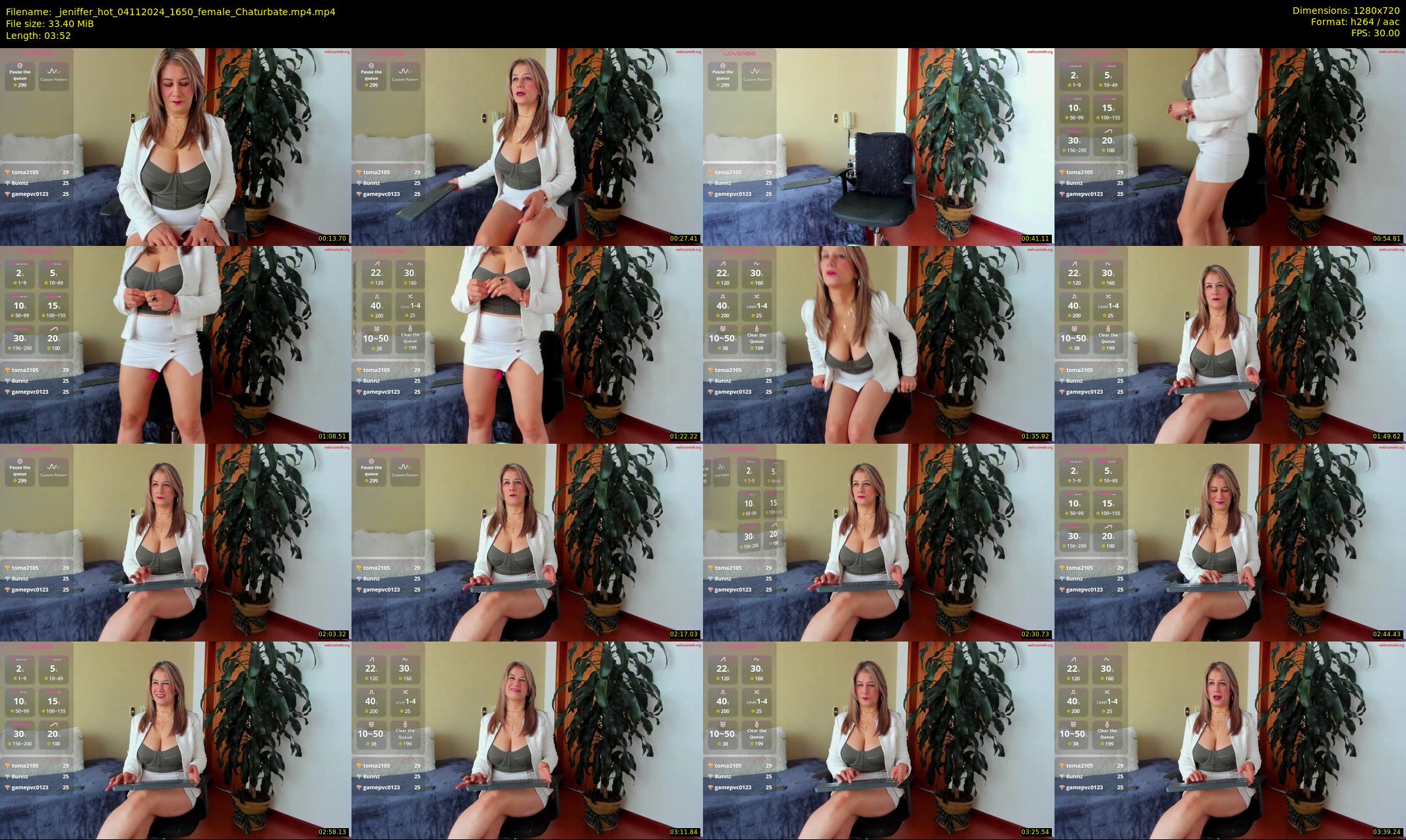 _jeniffer_hot — 4 minute Chaturbate female cam show recording, 720p, Nov 4, 2024