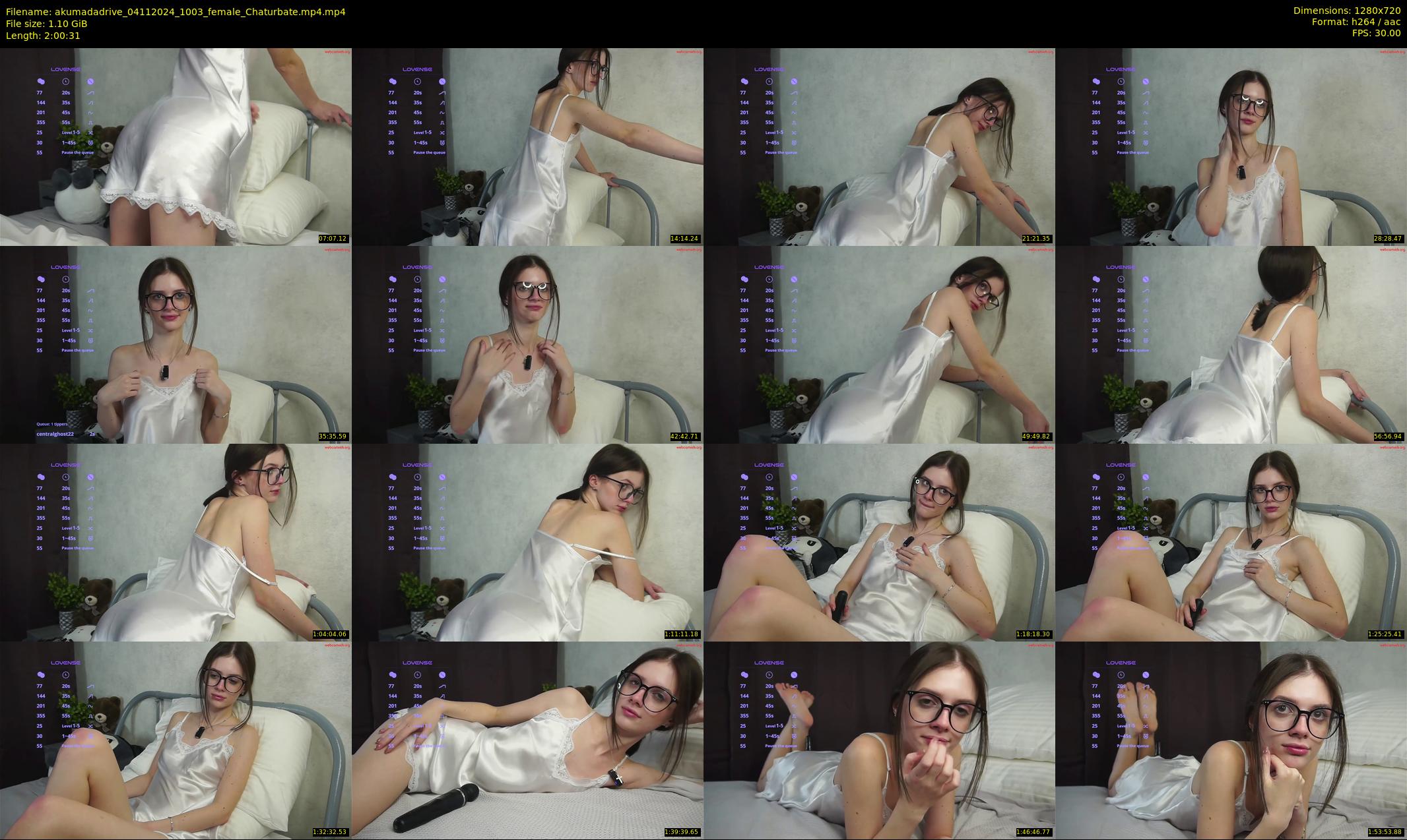 akumadadrive — 121 minute Chaturbate female cam show recording, 720p, Nov 4, 2024