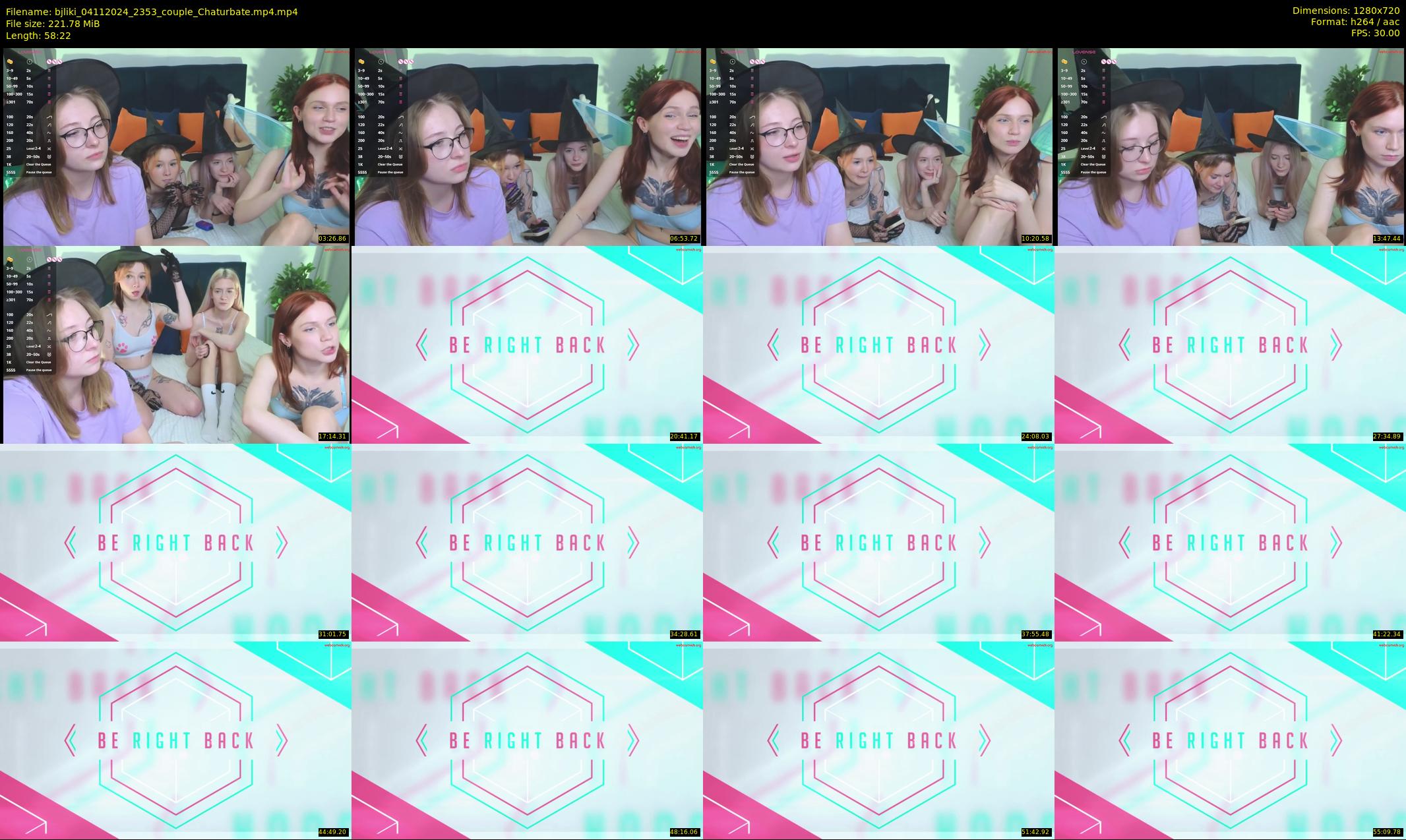 bjliki — 59 minute Chaturbate couple cam show recording, 720p, Nov 4, 2024