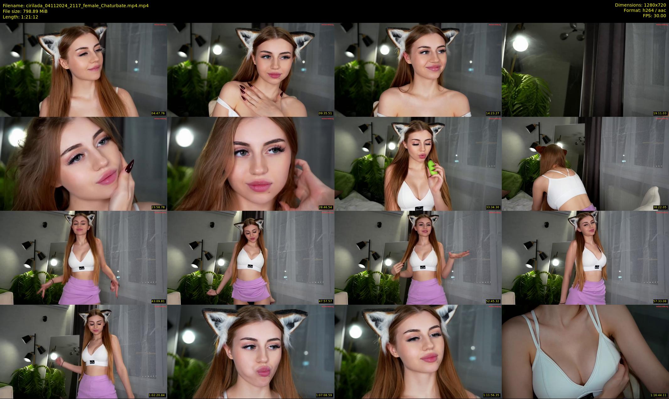cirilada — 82 minute Chaturbate female cam show recording, 720p, Nov 4, 2024
