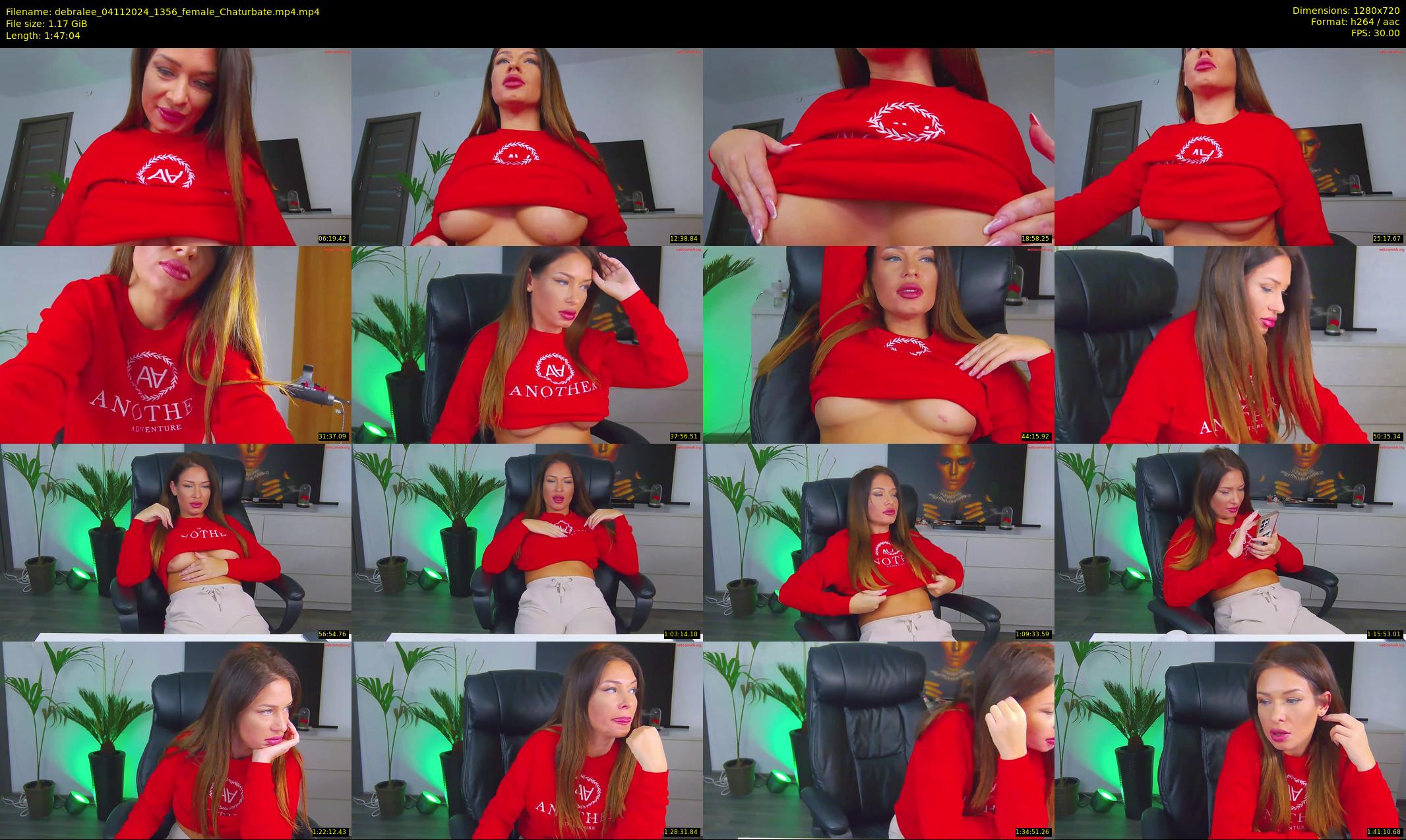 debralee — 108 minute Chaturbate female cam show recording, 720p, Nov 4, 2024