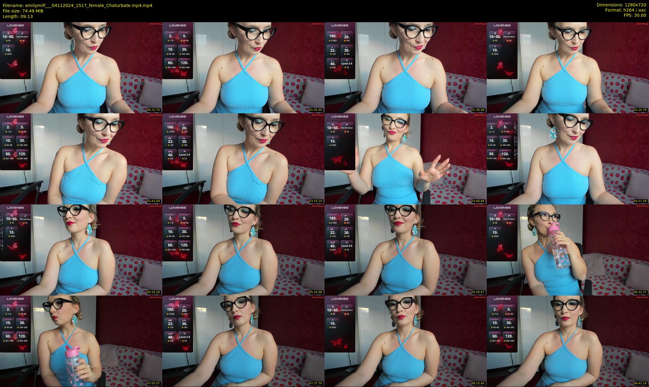 emilymilf__ — 10 minute Chaturbate female cam show recording, 720p, Nov 4, 2024