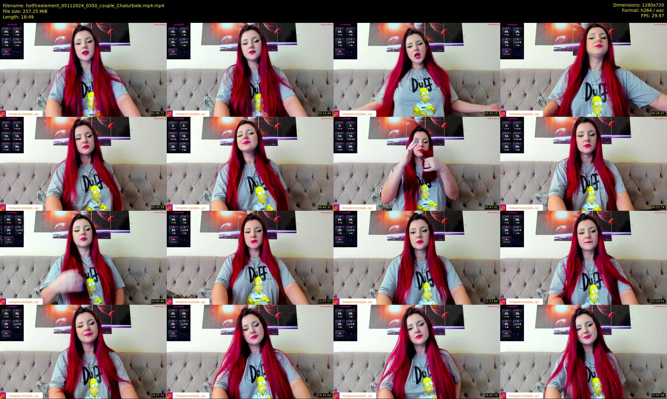 hotfireelement — 19 minute Chaturbate couple cam show recording, 720p, Nov 5, 2024