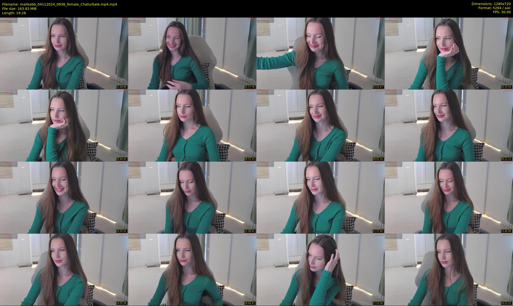 malikabb — 20 minute Chaturbate female cam show recording, 720p, Nov 4, 2024
