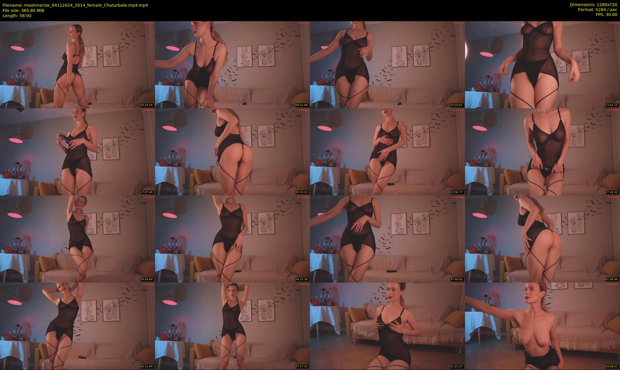 mashmerize — 58 minute Chaturbate female cam show recording, 720p, Nov 4, 2024