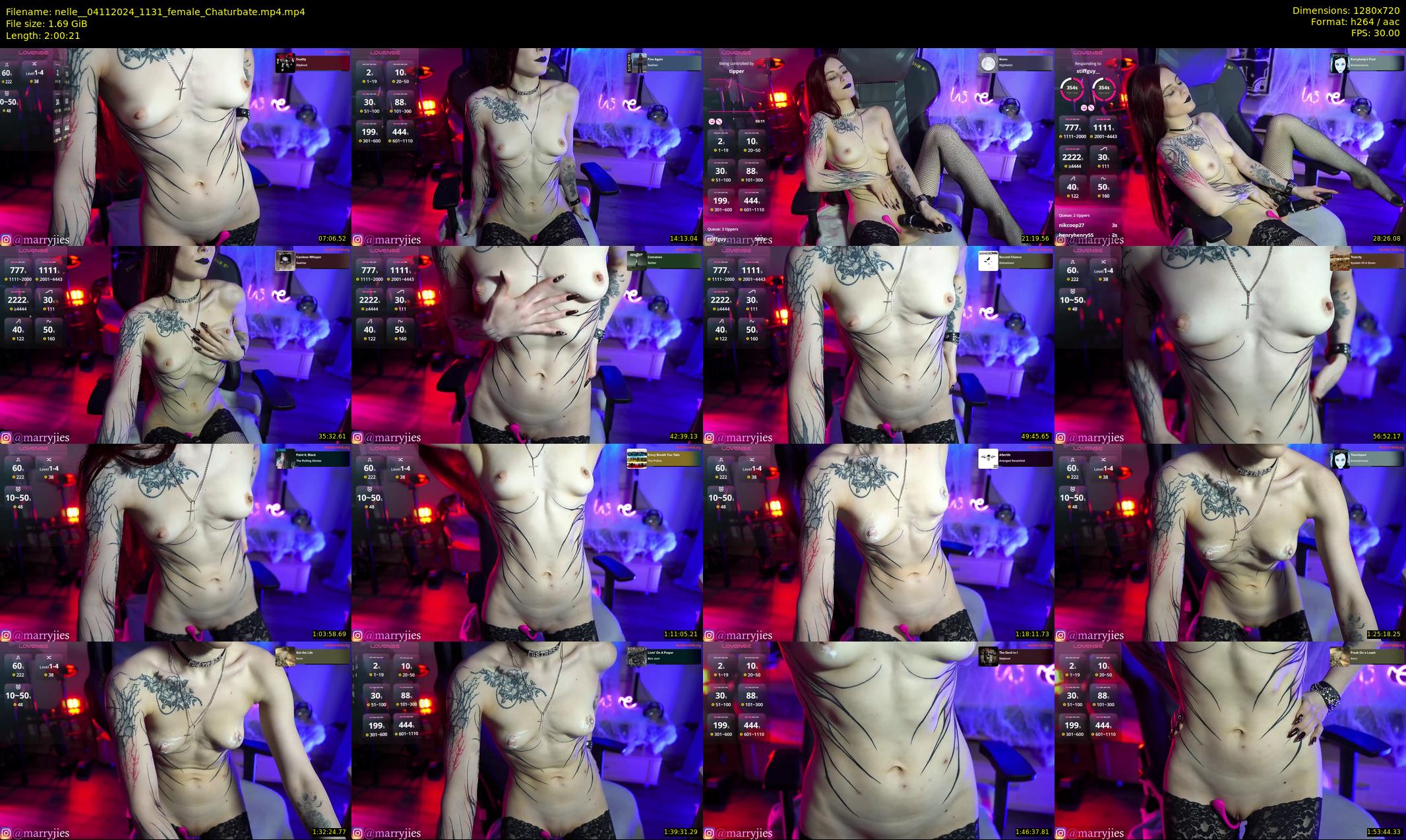 nelle_ — 121 minute Chaturbate female cam show recording, 720p, Nov 4, 2024