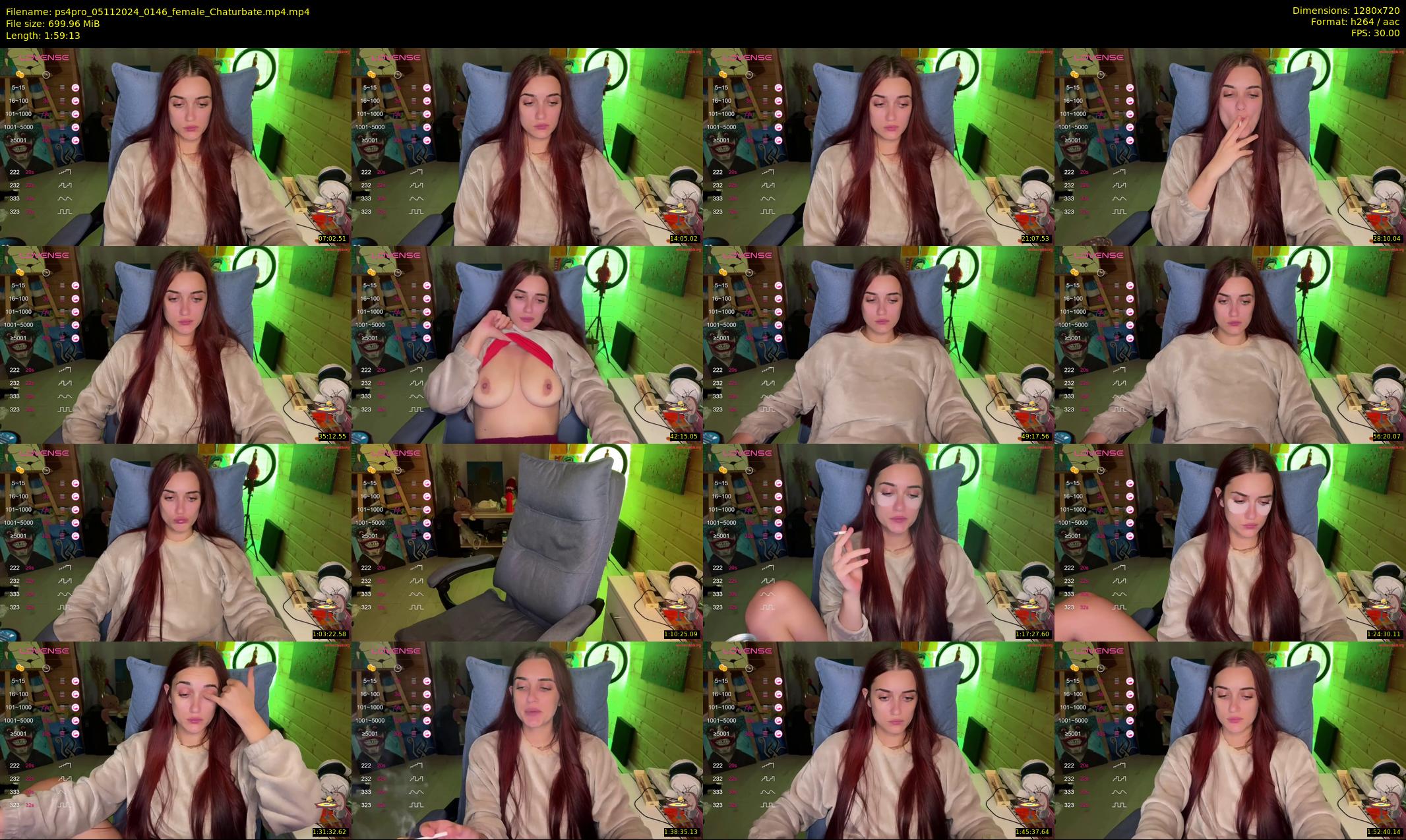 ps4pro — 120 minute Chaturbate female cam show recording, 720p, Nov 5, 2024