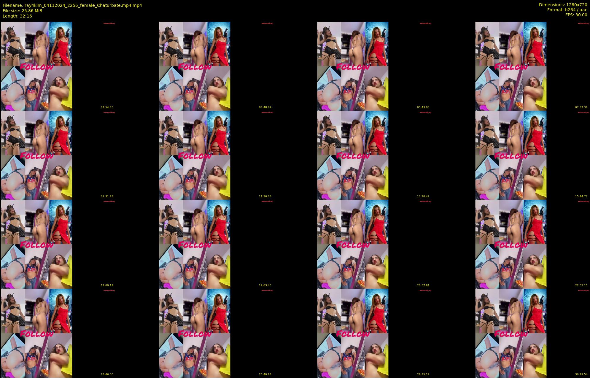 ray4kim — 33 minute Chaturbate couple cam show recording, 720p, Nov 4, 2024