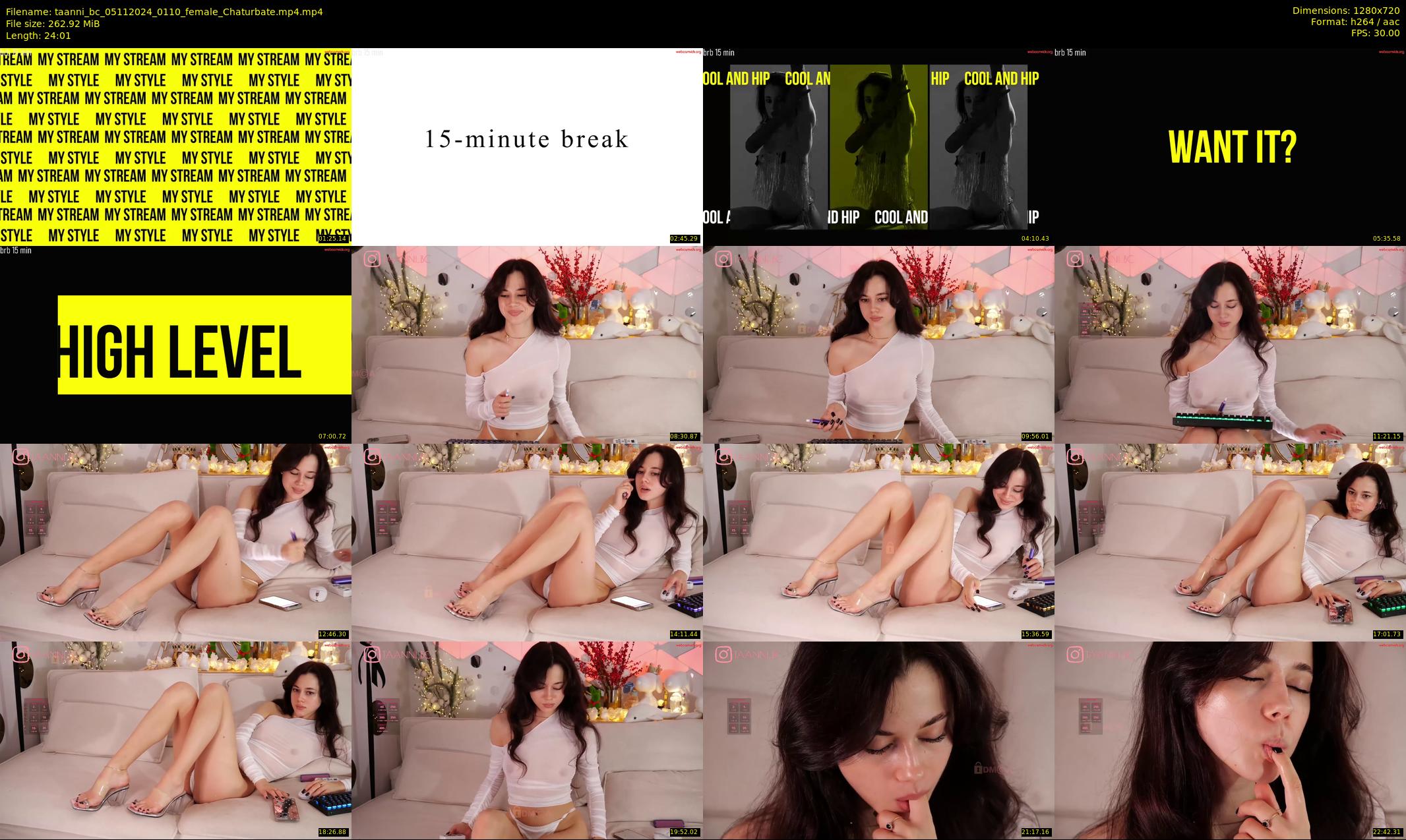 taanni_bc — 25 minute Chaturbate female cam show recording, 720p, Nov 5, 2024