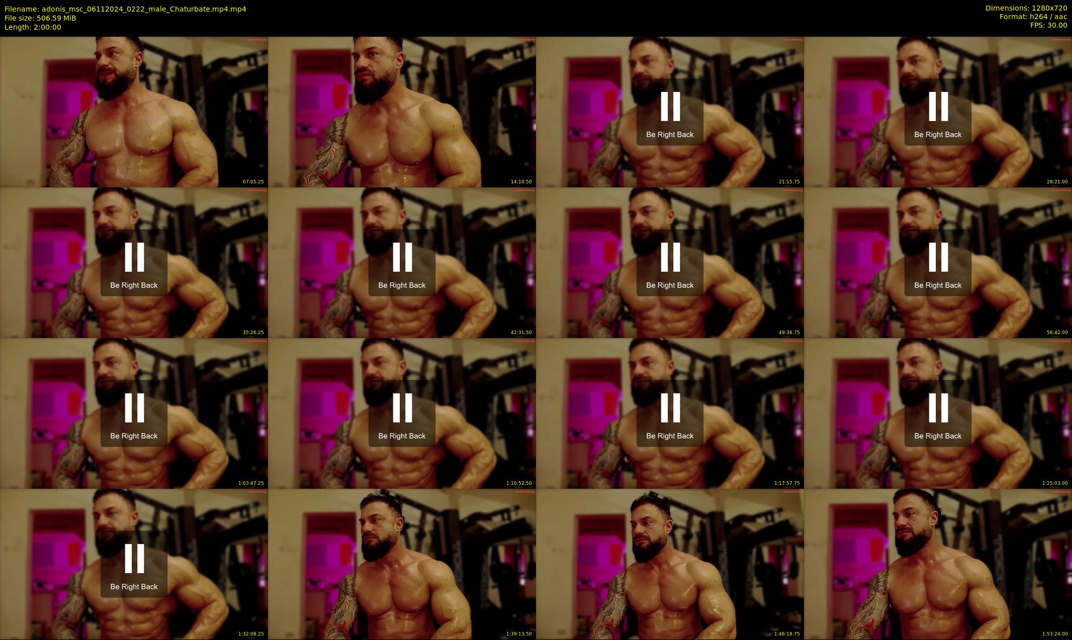 adonis_msc — 120 minute Chaturbate male cam show recording, 720p, Nov 6, 2024