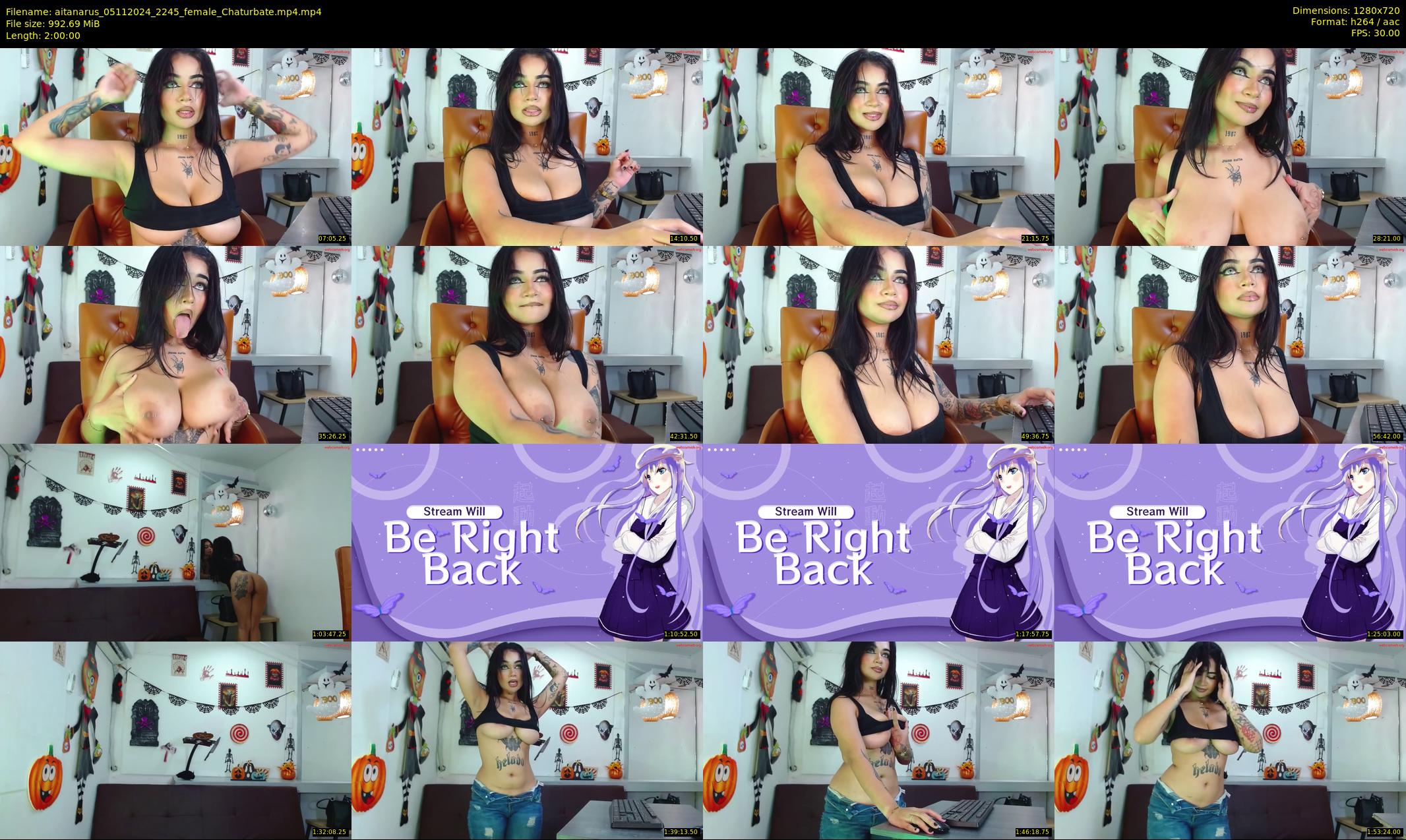 aitanarus — 120 minute Chaturbate female cam show recording, 720p, Nov 5, 2024