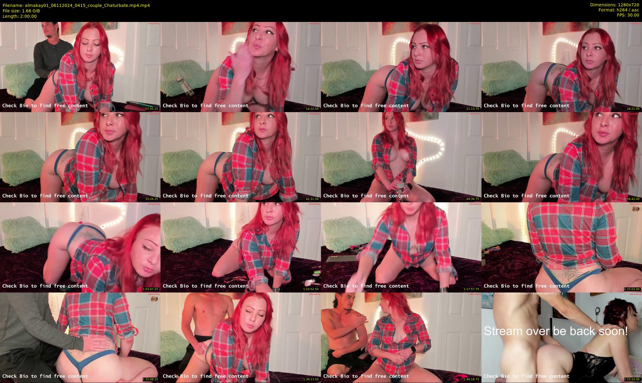 almakay01 — 120 minute Chaturbate couple cam show recording, 720p, Nov 6, 2024
