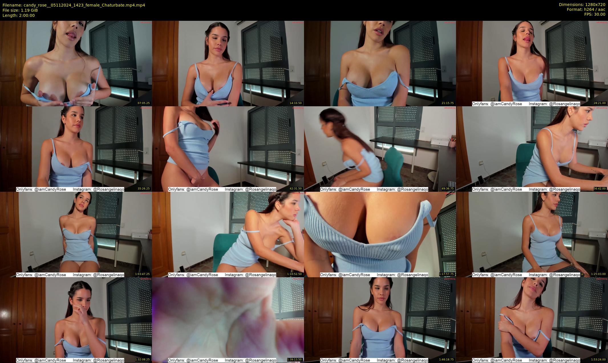 candy_rose_ — 120 minute Chaturbate female cam show recording, 720p, Nov 5, 2024