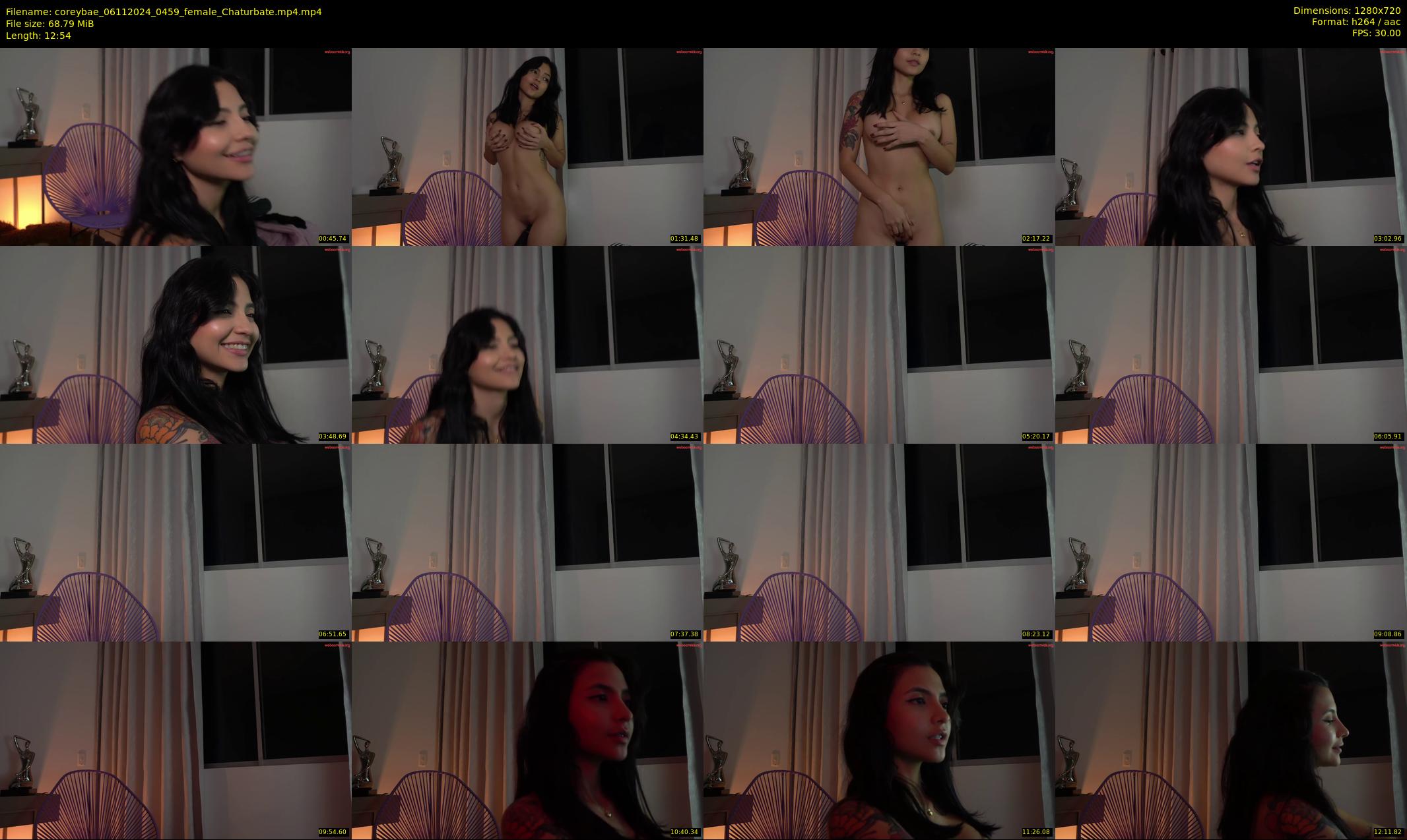 coreybae — 13 minute Chaturbate female cam show recording, 720p, Nov 6, 2024