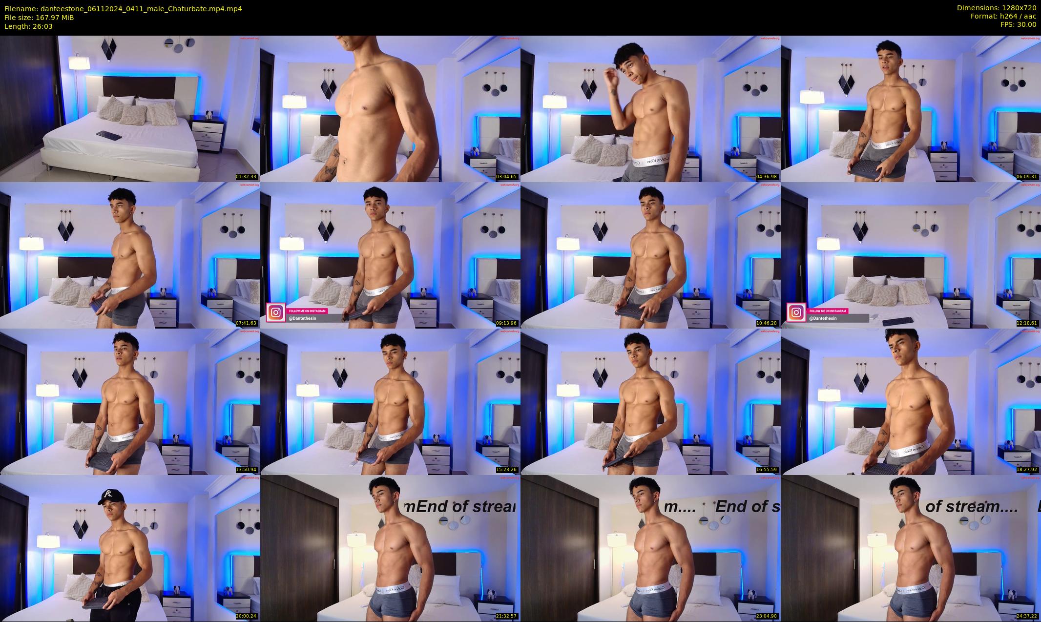 danteestone — 27 minute Chaturbate male cam show recording, 720p, Nov 6, 2024