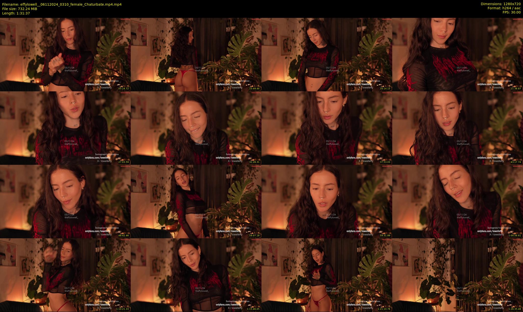 effylowell_ — 92 minute Chaturbate female cam show recording, 720p, Nov 6, 2024